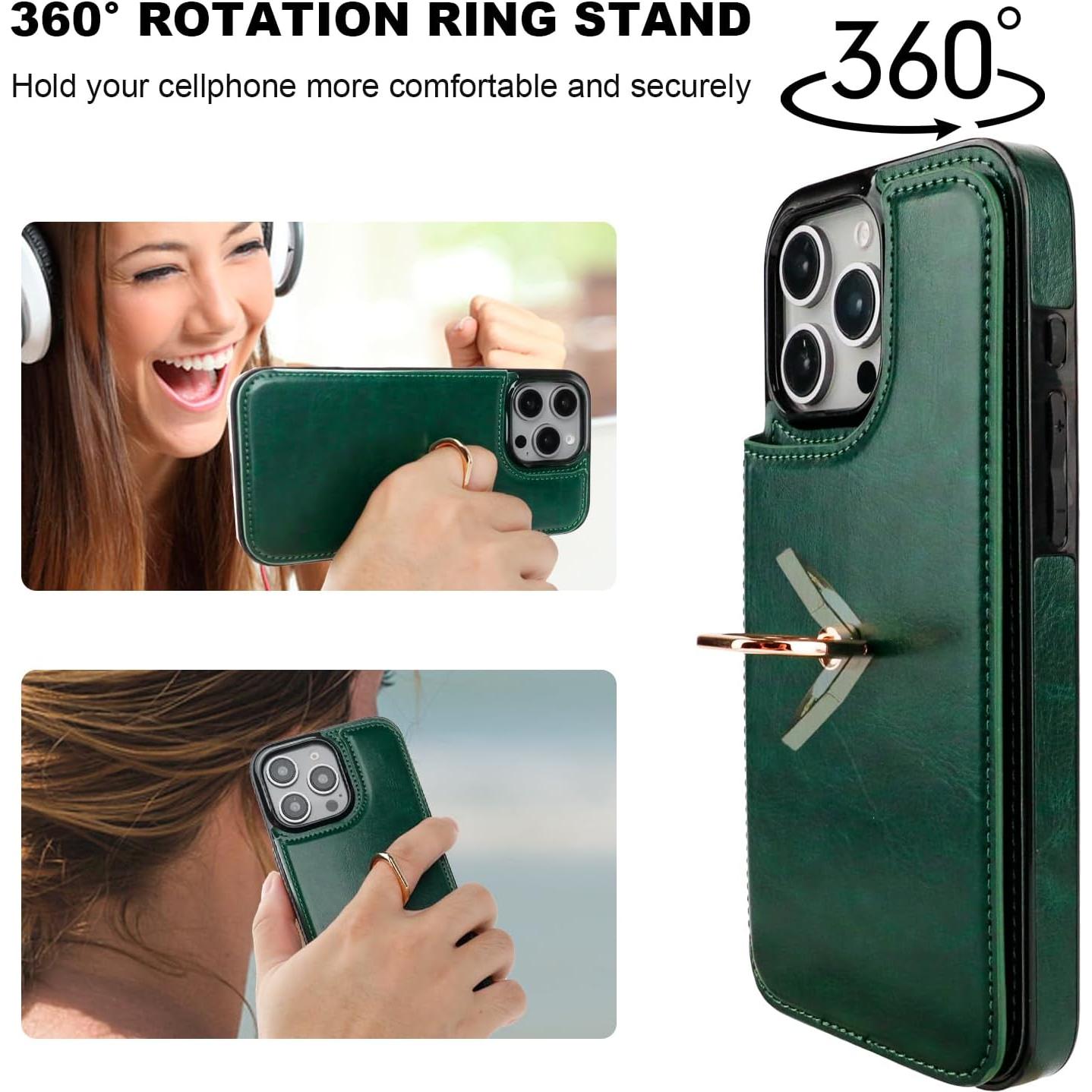 Funda ONETOP para iPhone 16 Pro Max con soporte y RFID