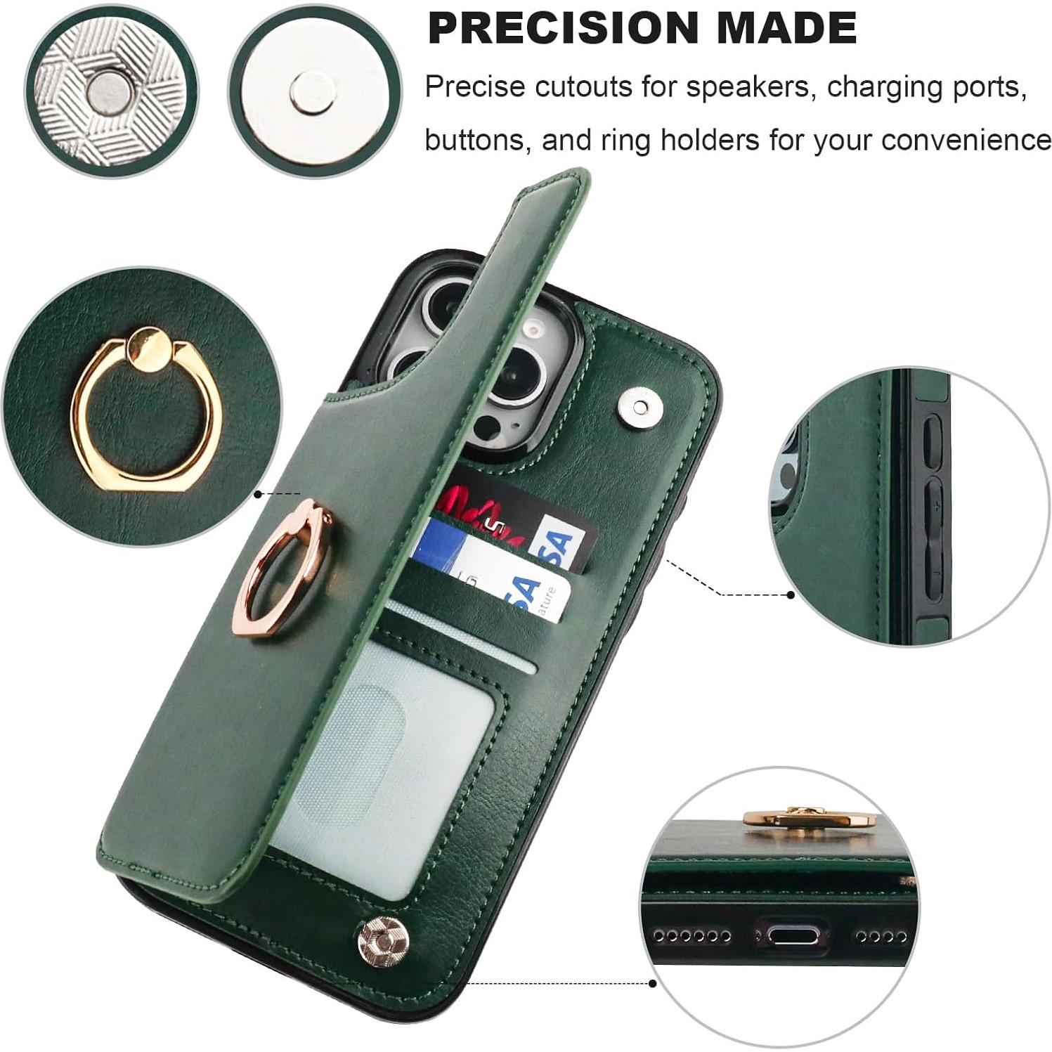 Funda ONETOP para iPhone 16 Pro Max con soporte y RFID