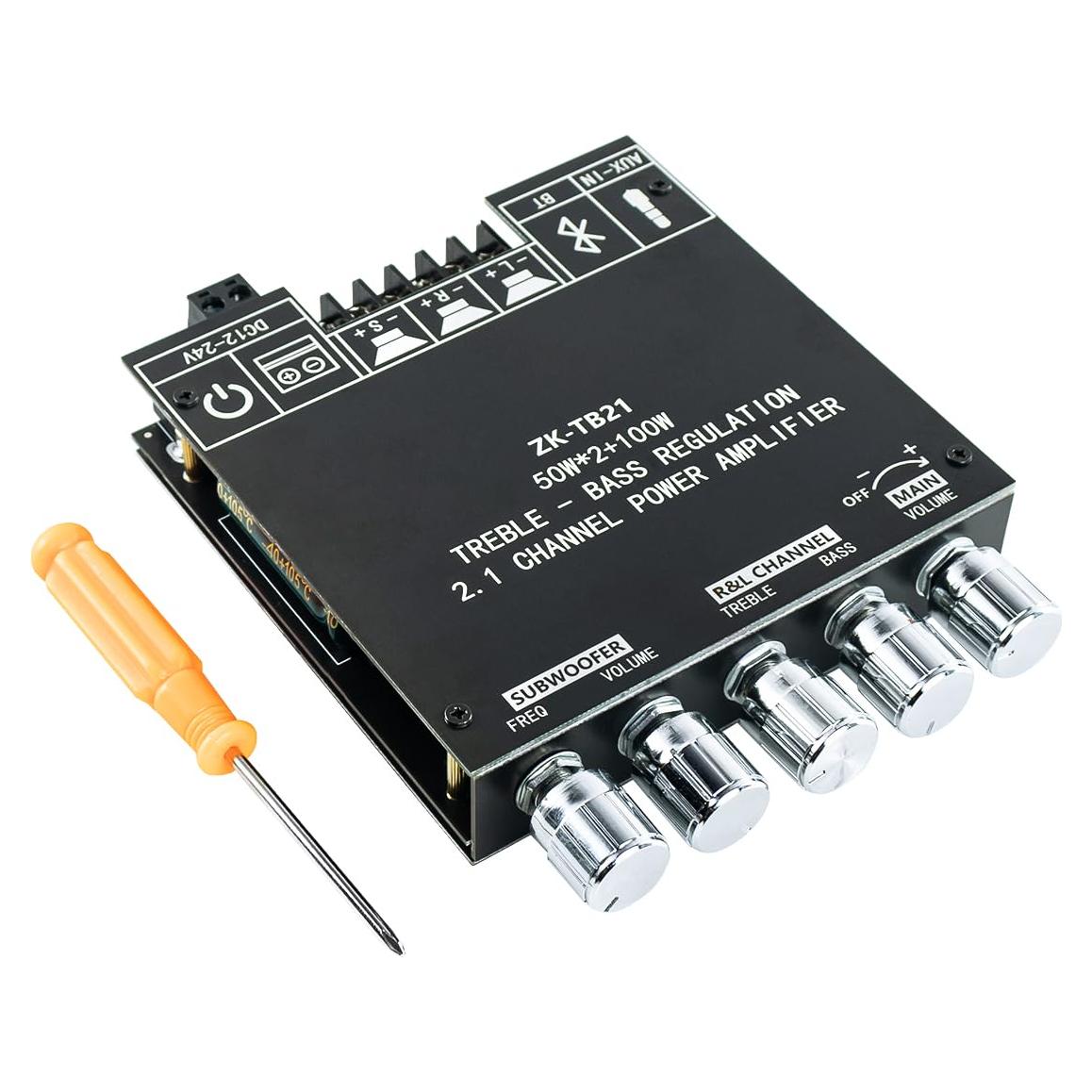 Amplificador 2.1 Canales Bluetooth 5.0 50W+50W+100W Hosyond