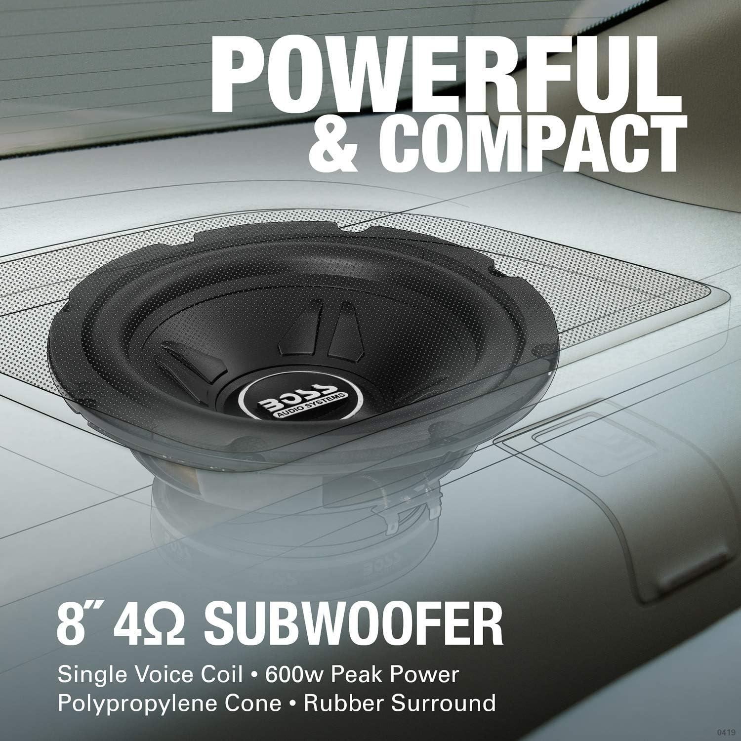 Subwoofer BOSS CXX8 8" 600W Bobina Simple 4 Ohmios
