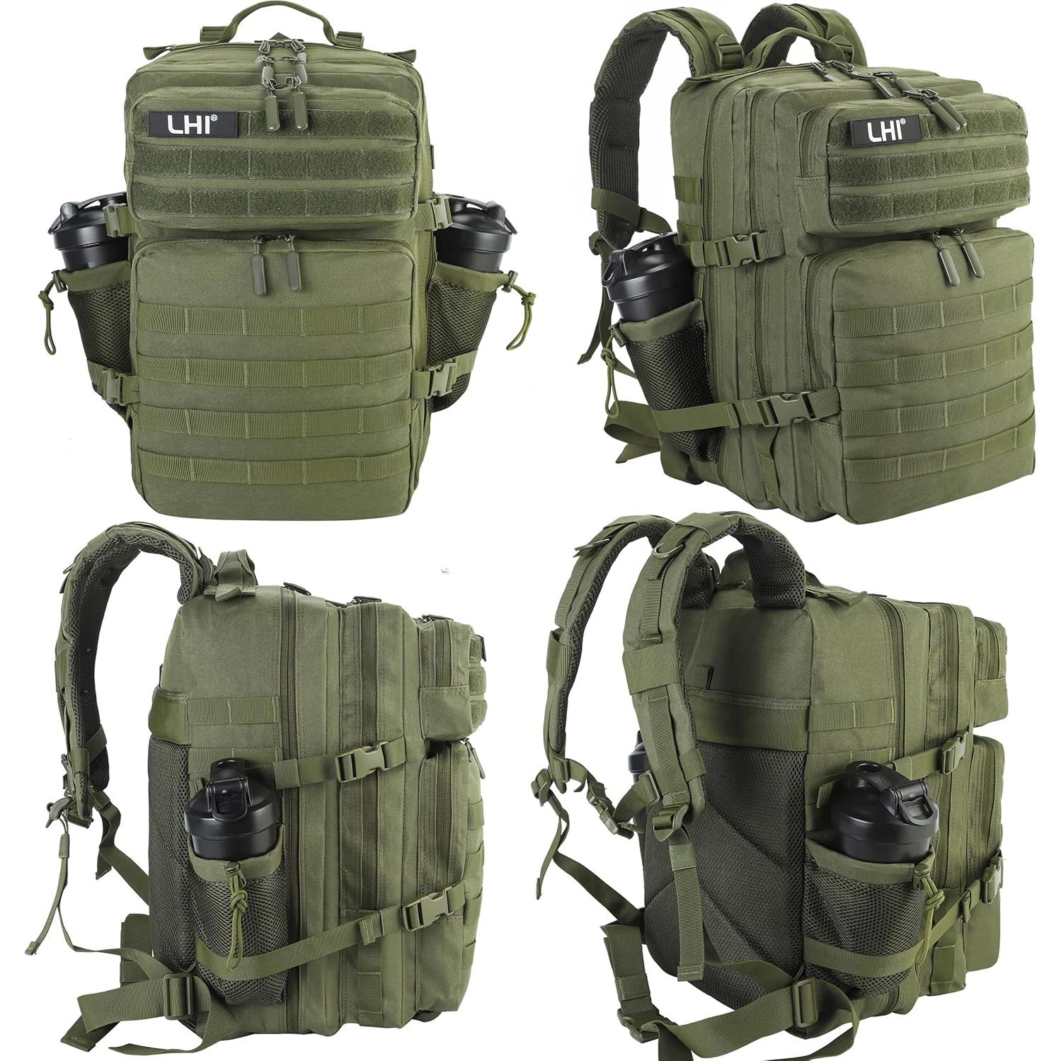 Mochila Táctica Militar LHI 45L para Senderismo y Camping