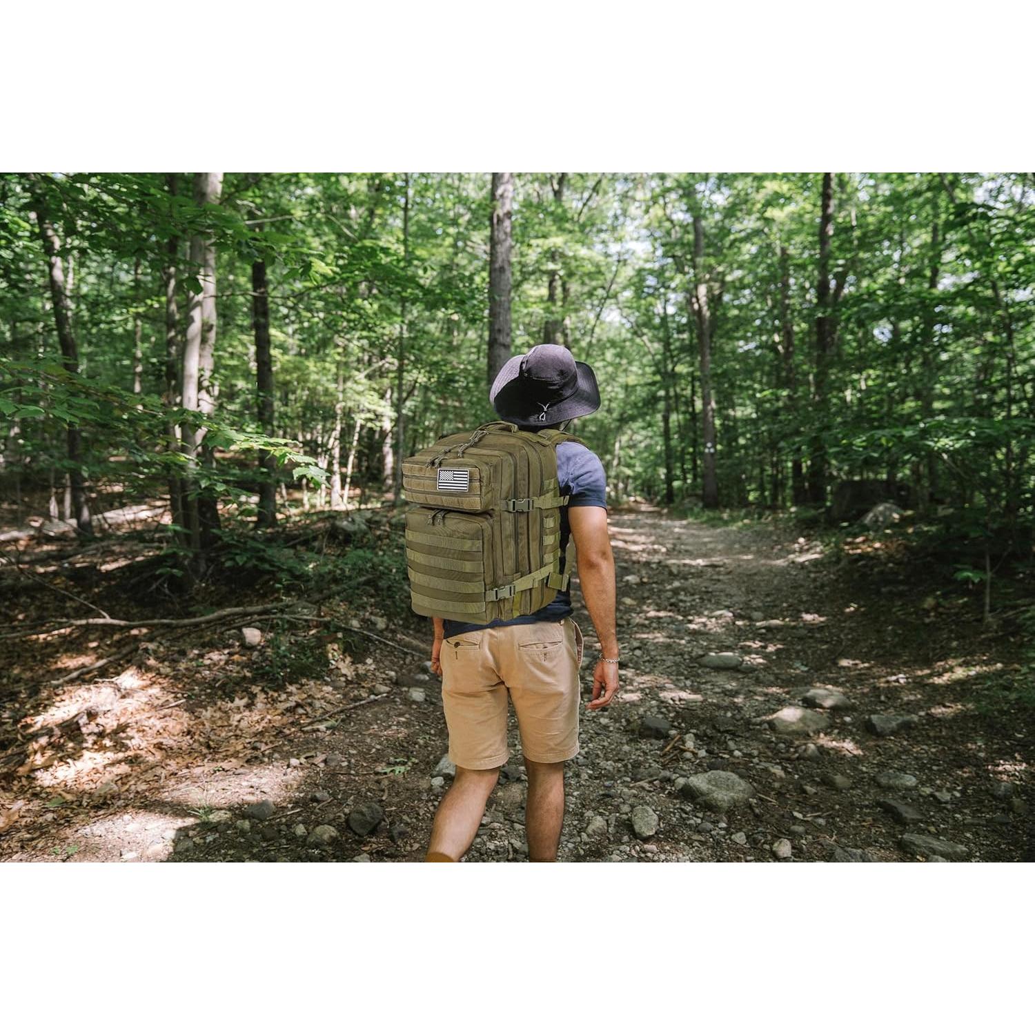 Mochila Táctica Militar LHI 45L para Senderismo y Camping