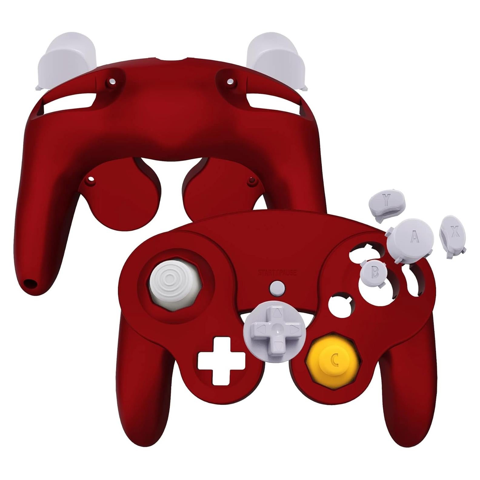 Carcasa eXtremeRate Rojo Escarlata para Controlador GameCube