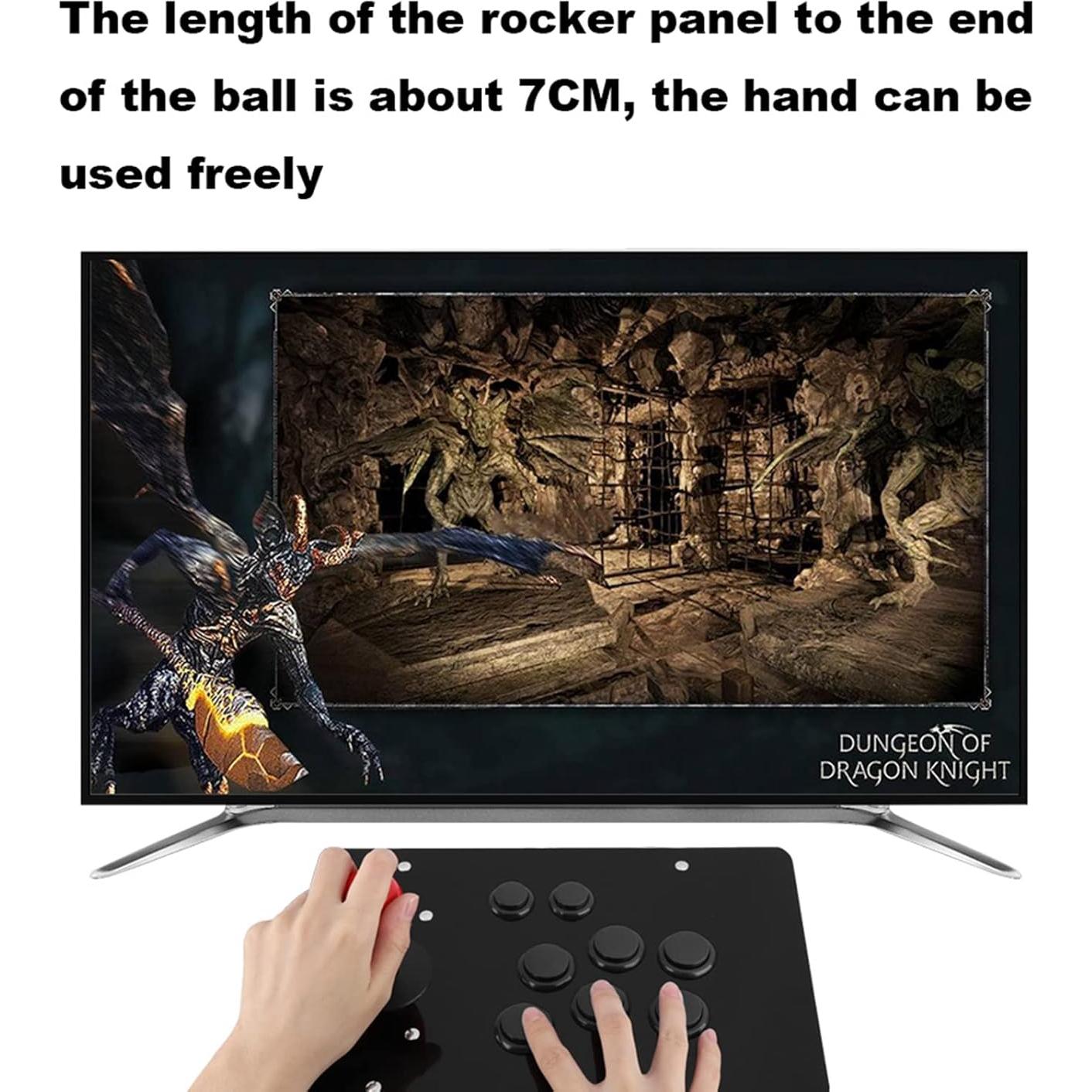 Controlador de Juego Jopwkuin Joystick USB con Ventosa 50mm