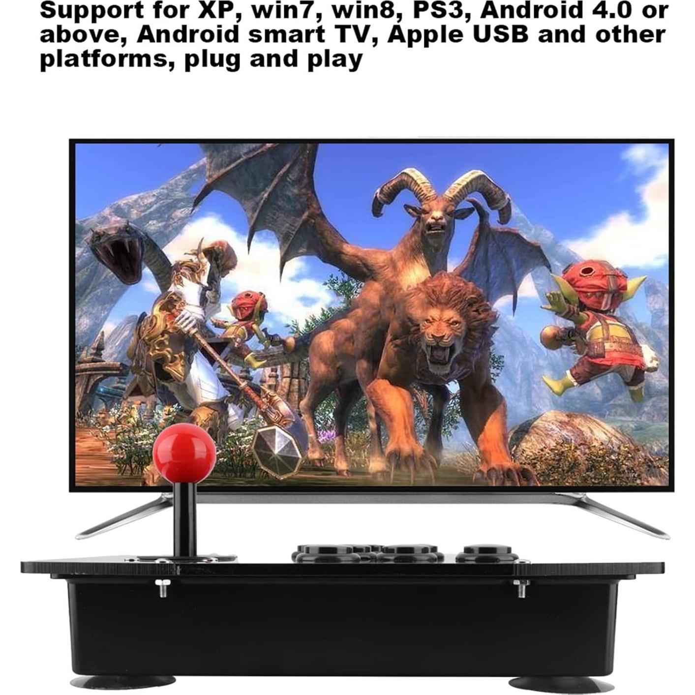 Controlador de Juego Jopwkuin Joystick USB con Ventosa 50mm