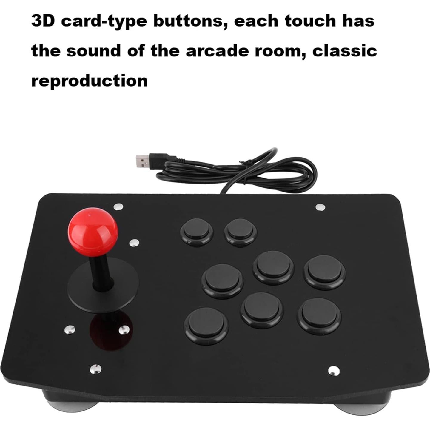 Controlador de Juego Jopwkuin Joystick USB con Ventosa 50mm