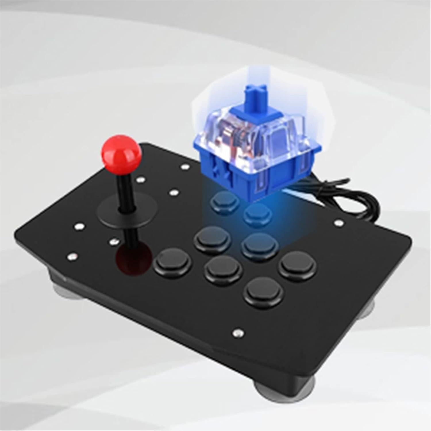 Controlador de Juego Jopwkuin Joystick USB con Ventosa 50mm
