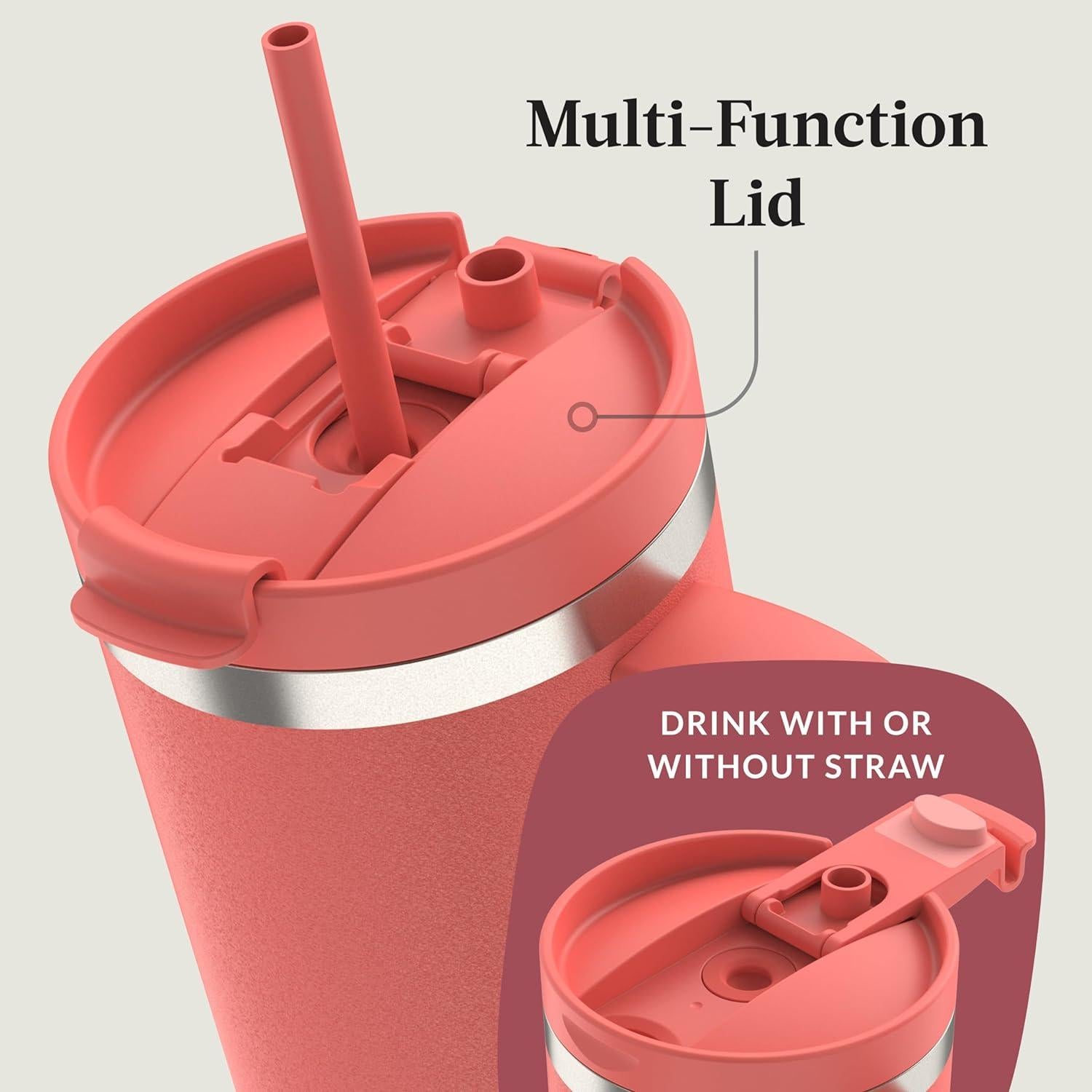 Taza Contigo Streeterville 1.18L Acero Inoxidable Coral