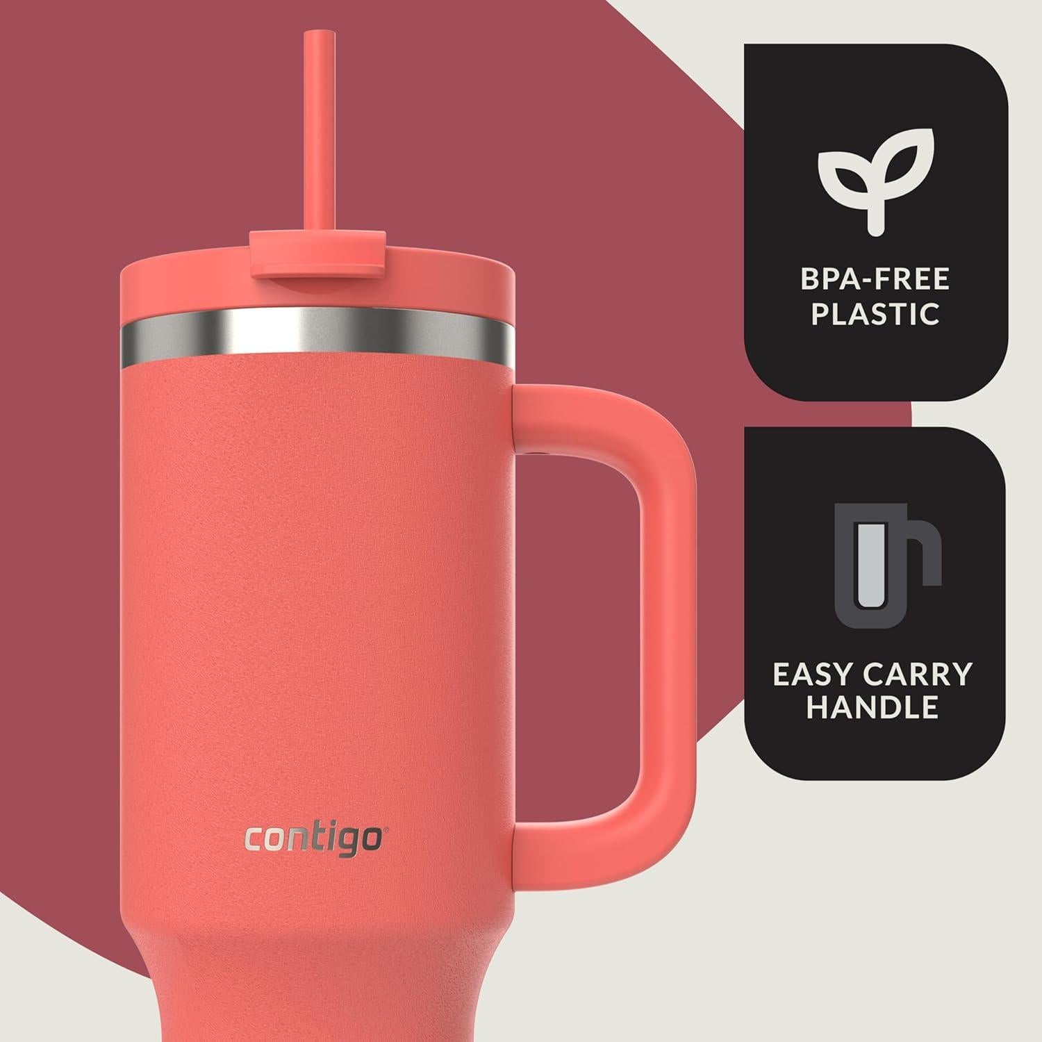 Taza Contigo Streeterville 1.18L Acero Inoxidable Coral