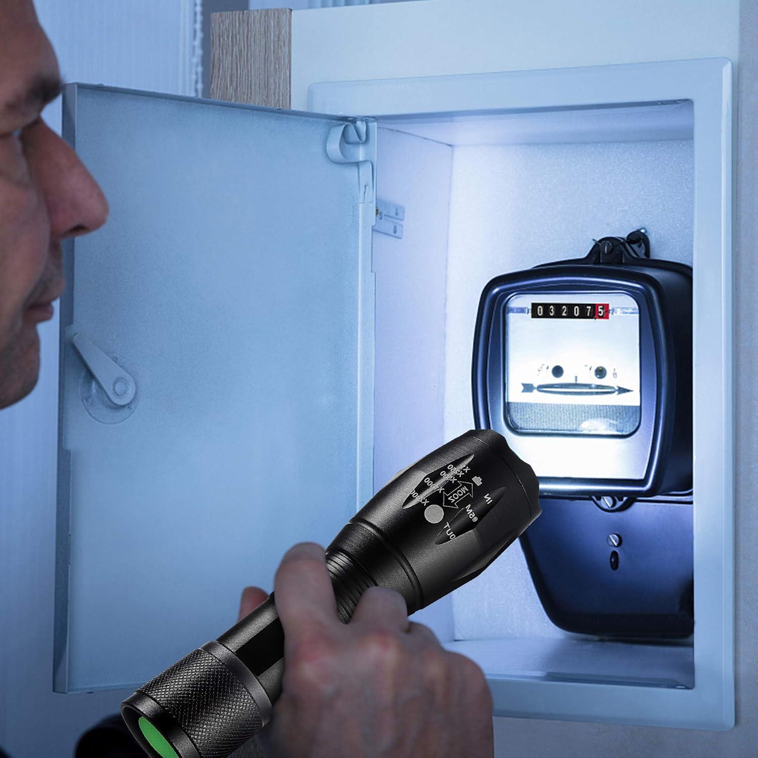 Linternas LED Whaply T6G-1 4 Pack 1000 Lúmenes a Prueba de Agua