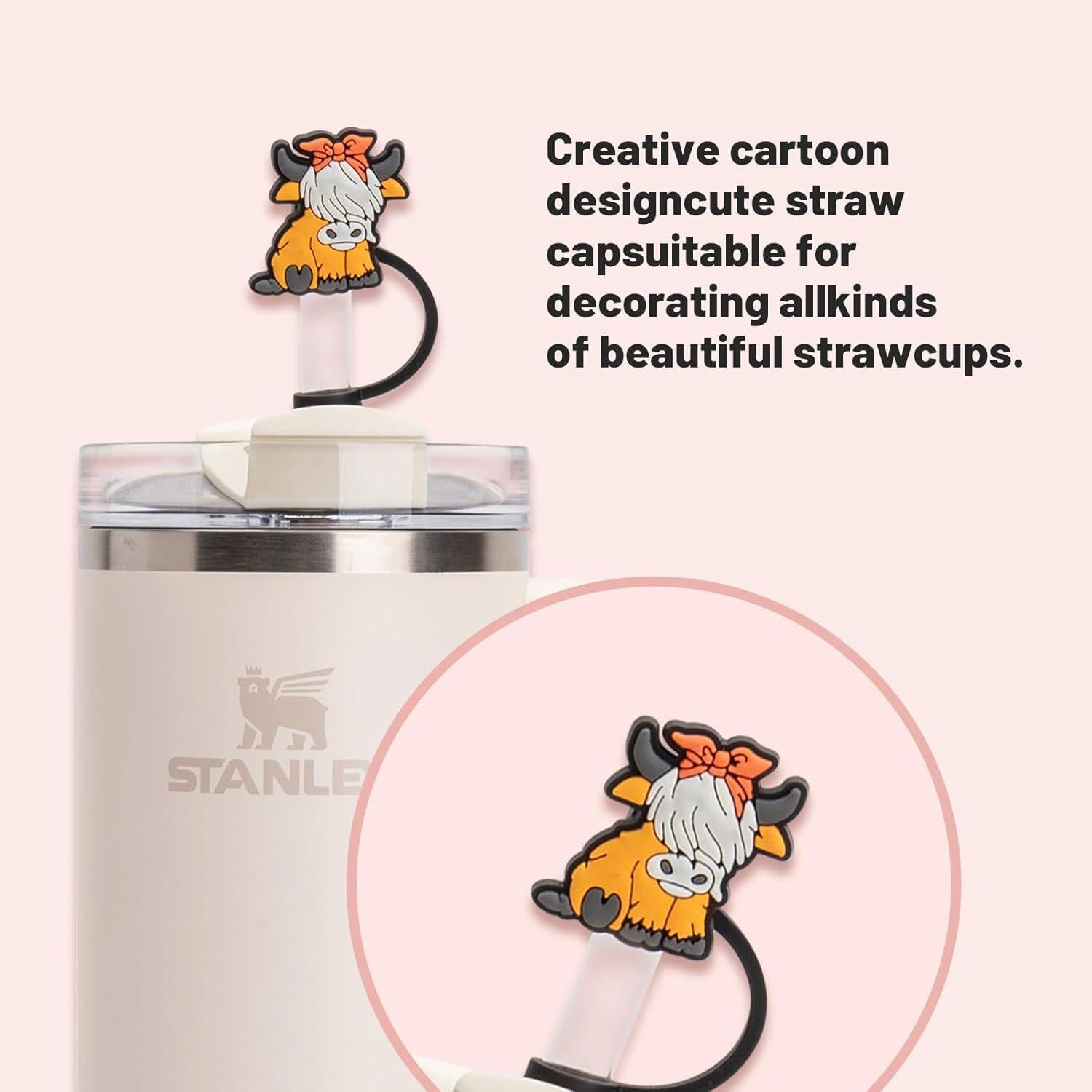 Cubierta de Silicona BCKTW para Pajitas 10mm 6 Piezas