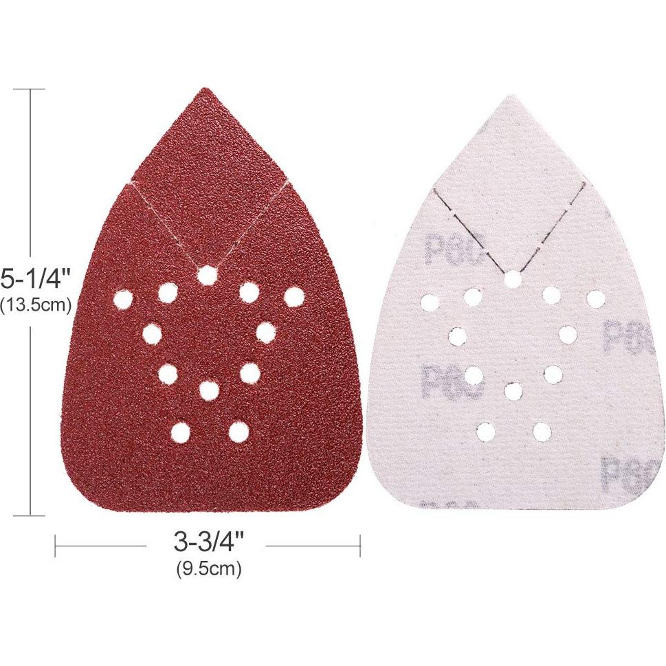LotFancy Almohadillas de Lijado 50PCS 60-220 Grano para Lijadora