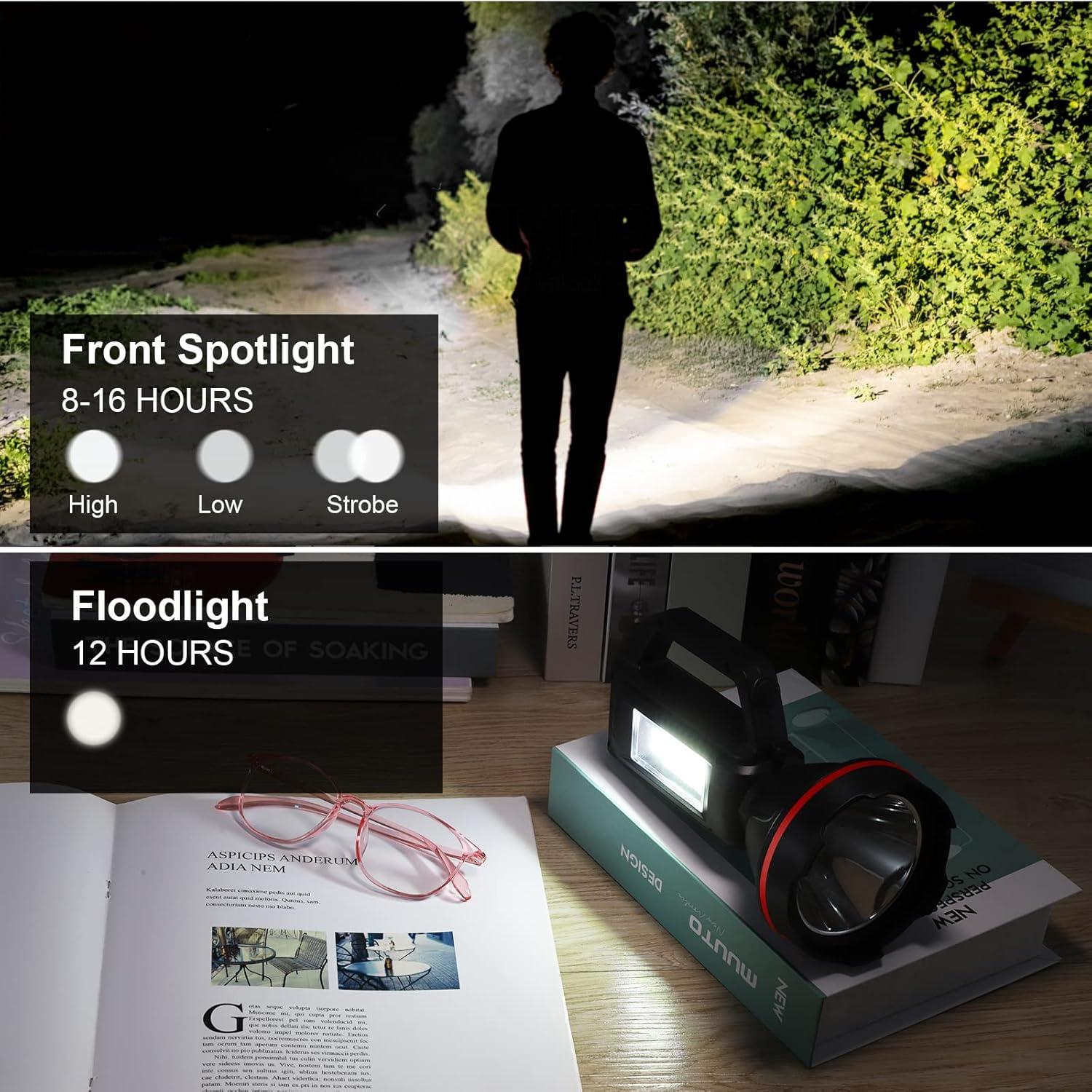 Linterna de Mano Recargable SUNPRO QK-SCD 4 Modos USB