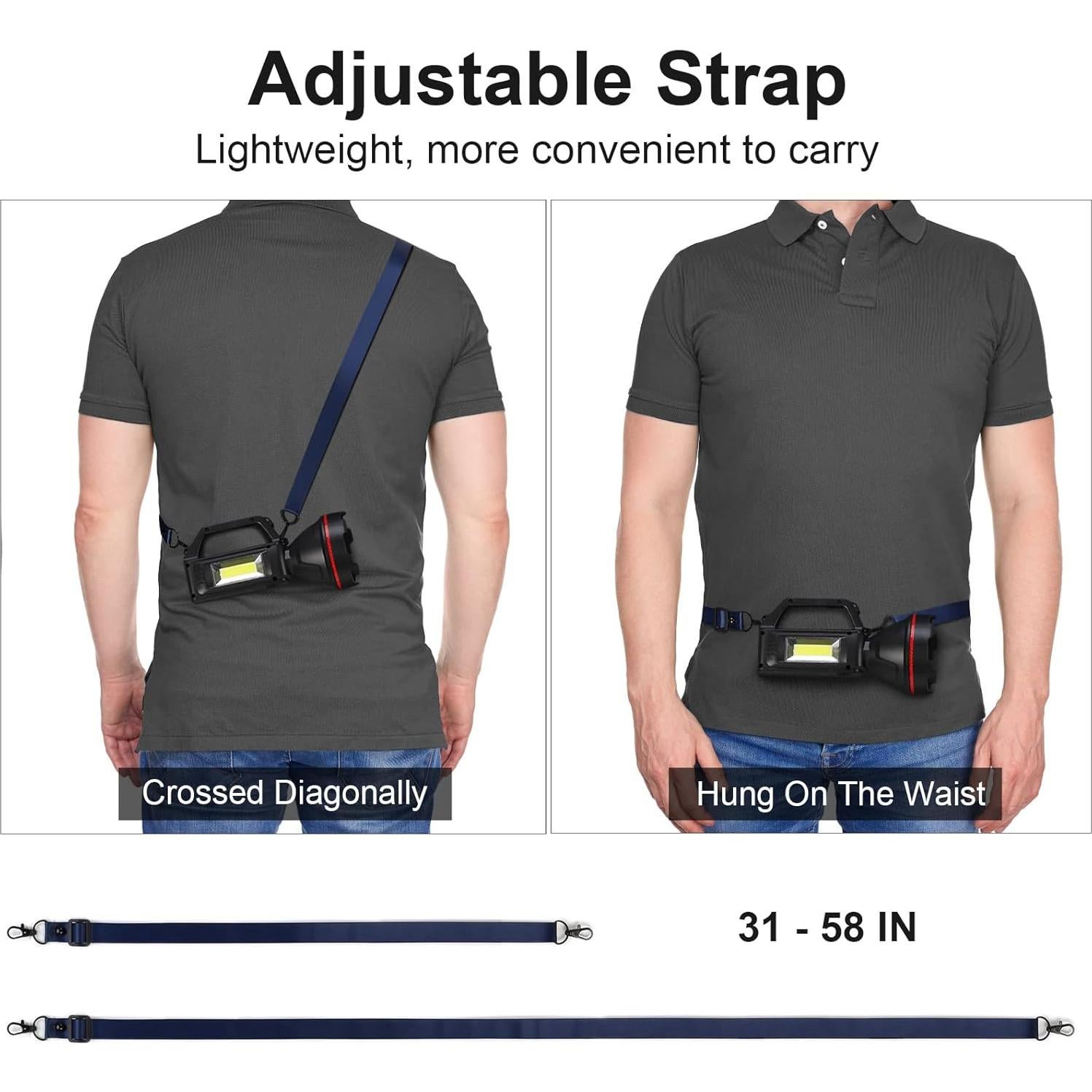 Linterna de Mano Recargable SUNPRO QK-SCD 4 Modos USB