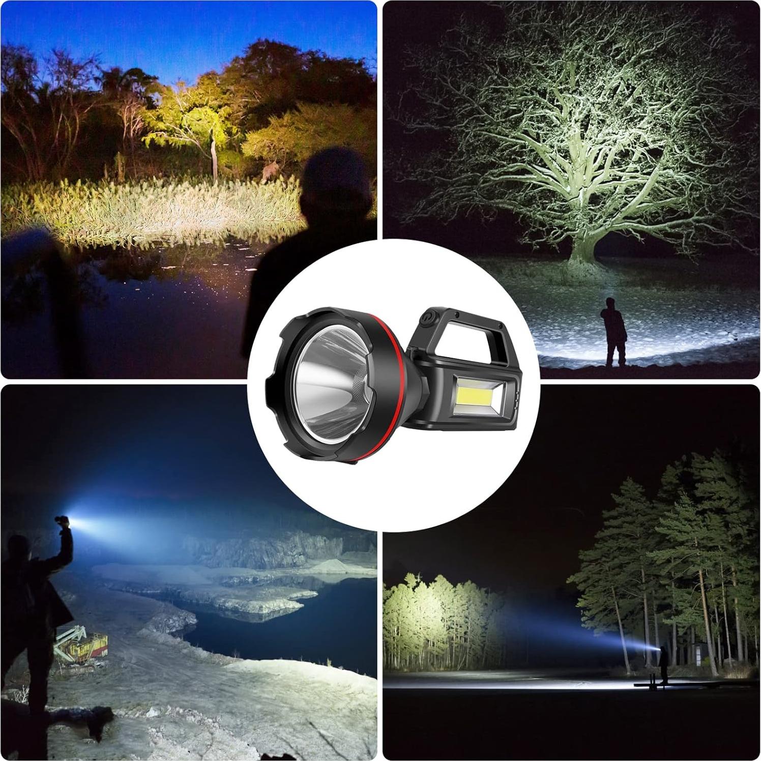 Linterna de Mano Recargable SUNPRO QK-SCD 4 Modos USB