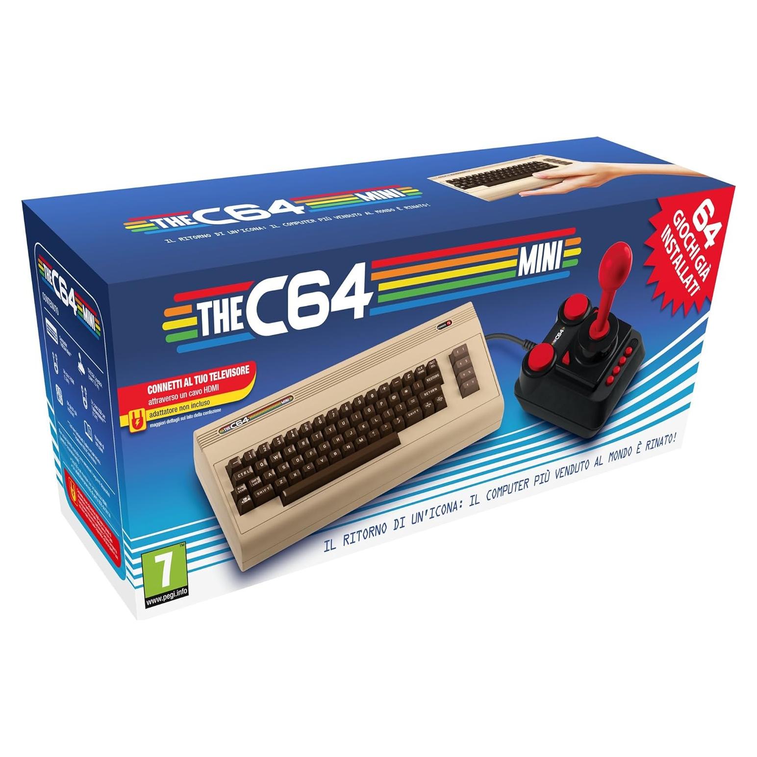 Consola Retro Commodore 64 Mini con Joystick y 64 Juegos