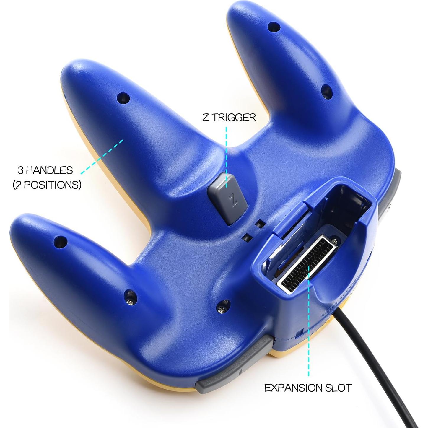 Controlador N64 miadore Amarillo y Azul para Consola