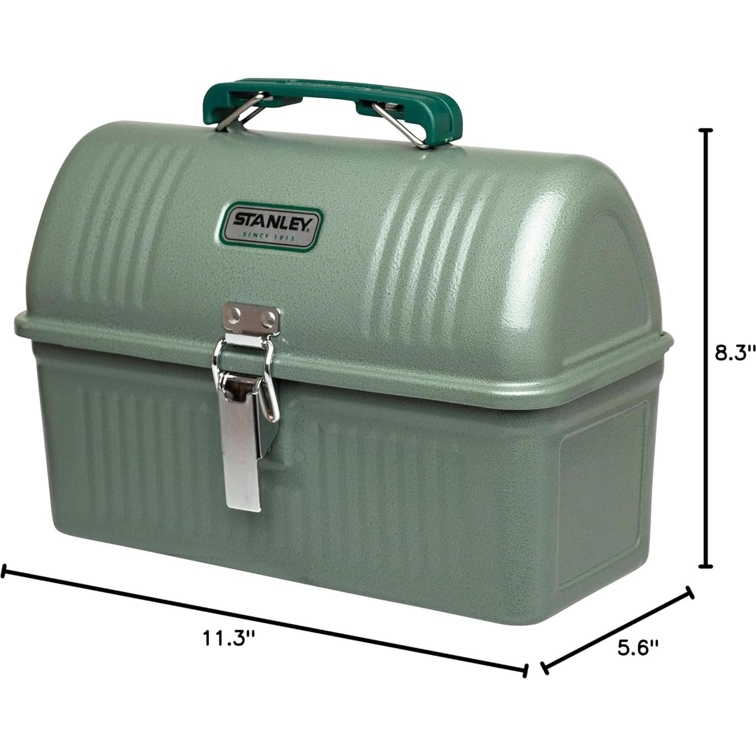 Caja de Almuerzo Stanley Clásica 5.5L Verde Martillado