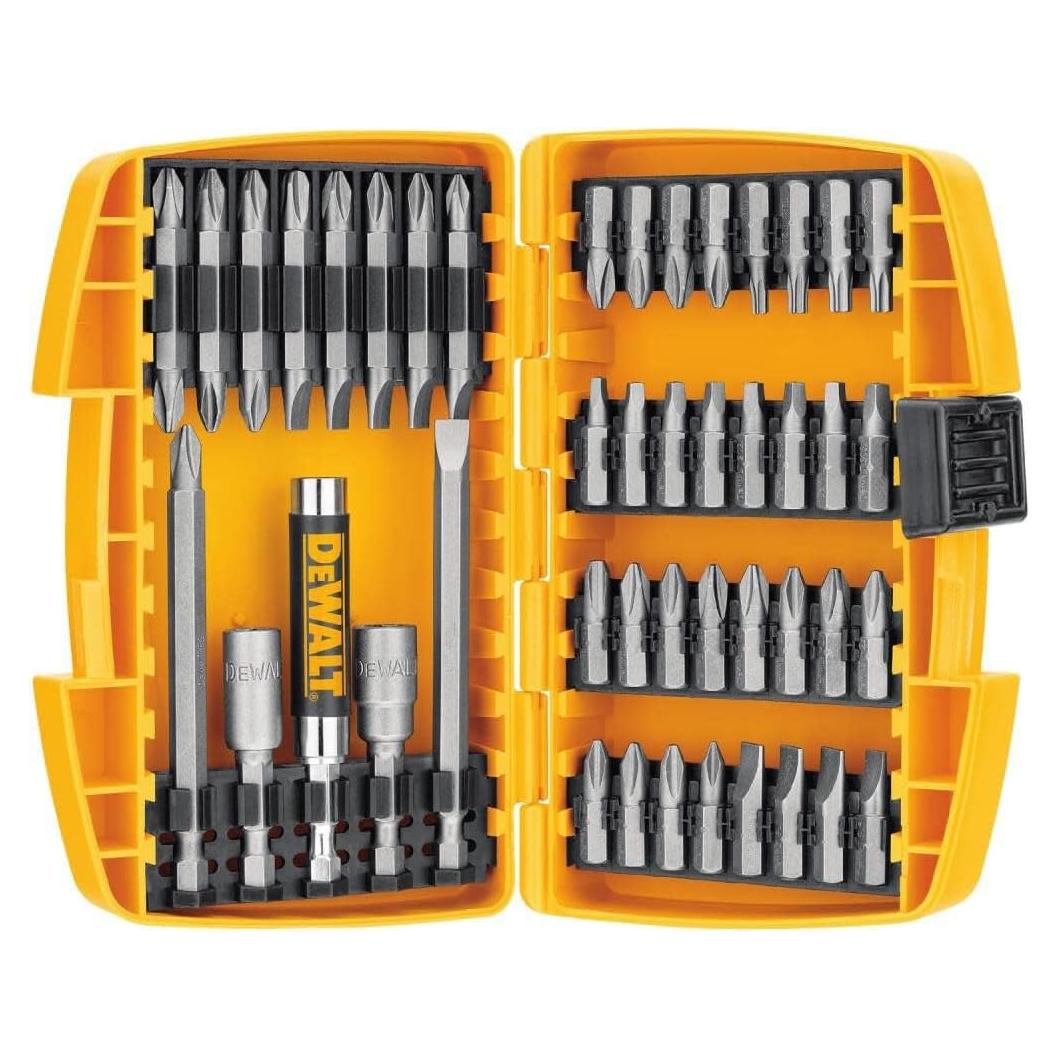 Juego de Puntas de Destornillador DEWALT 45 Piezas con Estuche