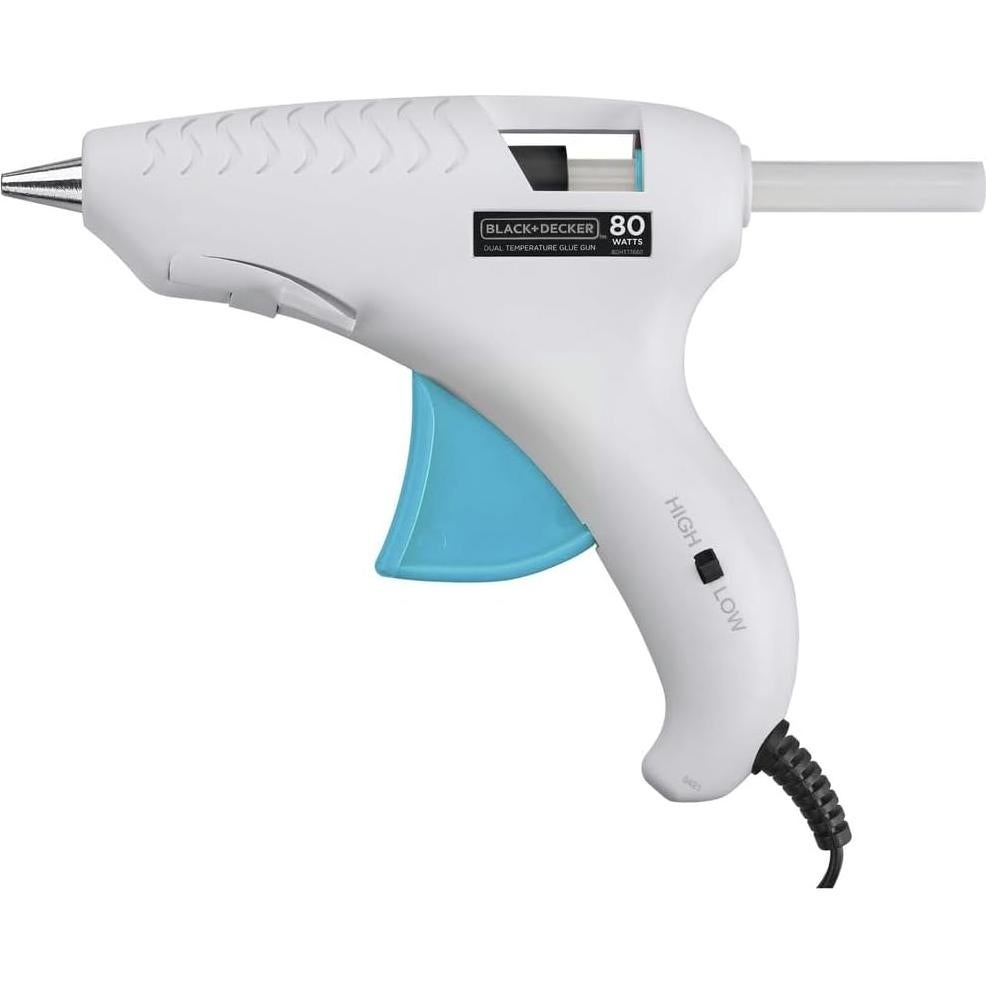 Pistola de Pegamento Caliente BLACK+DECKER BDHT70001 Blanca