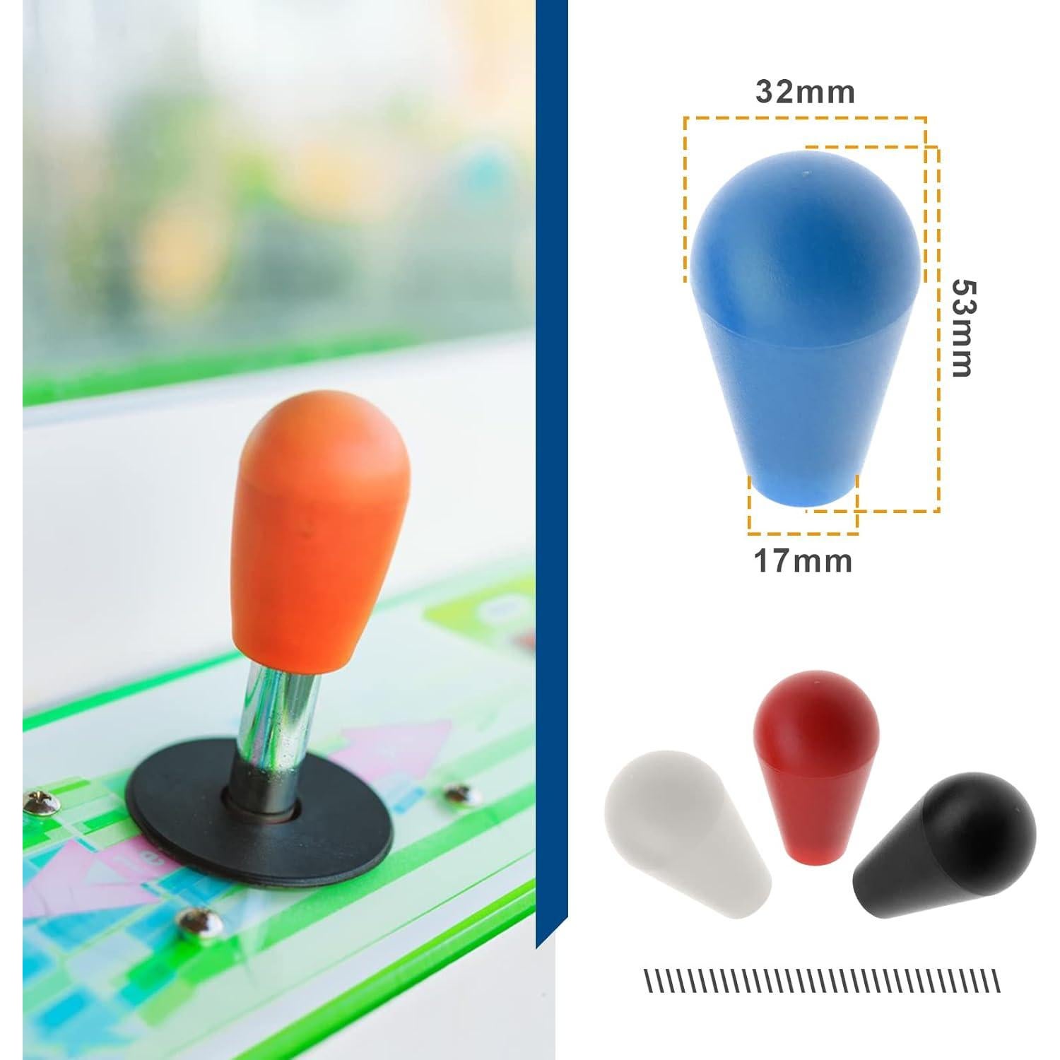 4 Piezas Joystick Elíptico Crear Idea M5 Repuestos Arcade