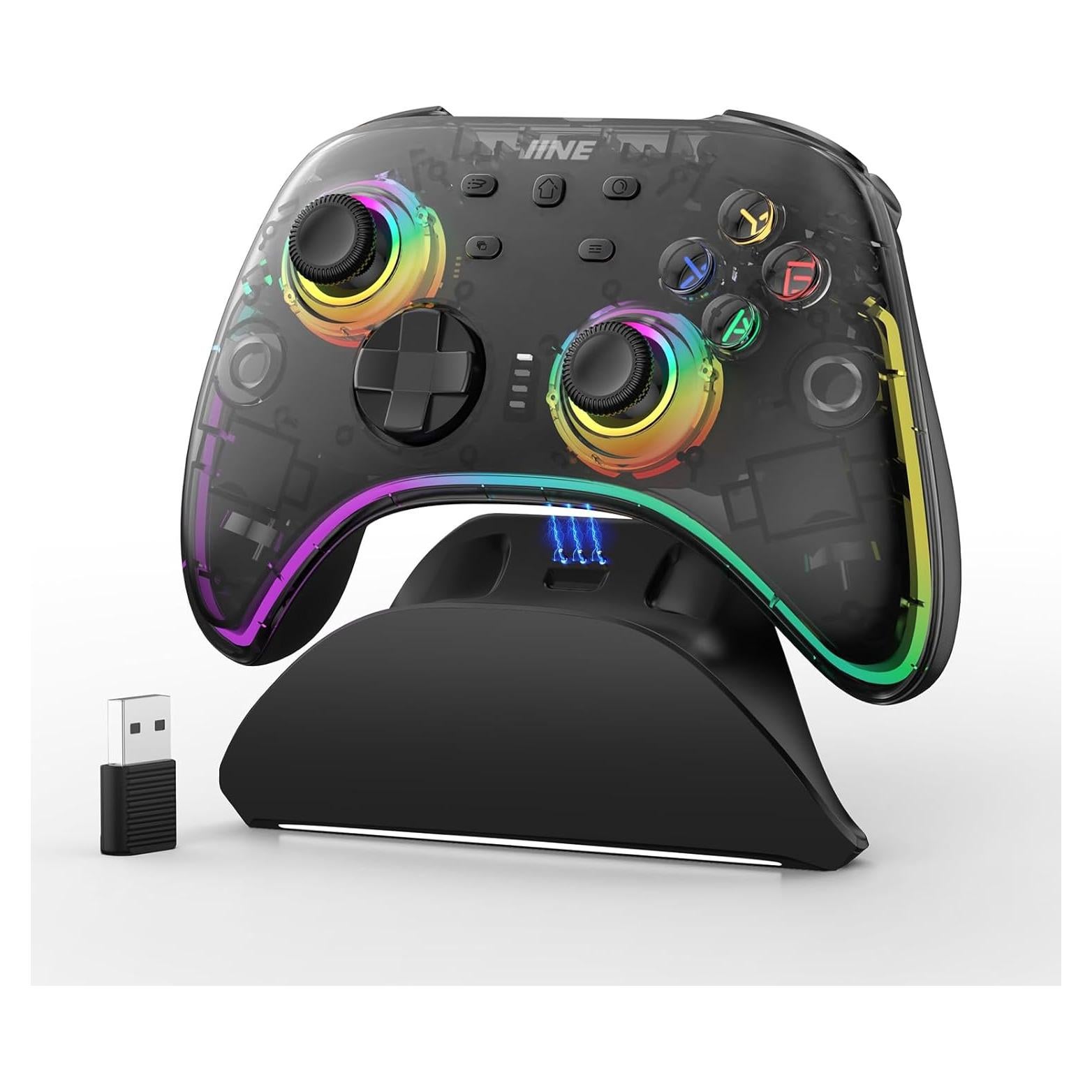 Controlador Inalámbrico Weutop Pro con Base de Carga y RGB