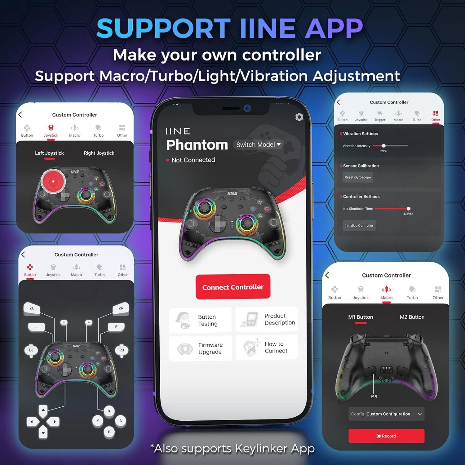 Controlador Inalámbrico Weutop Pro con Base de Carga y RGB