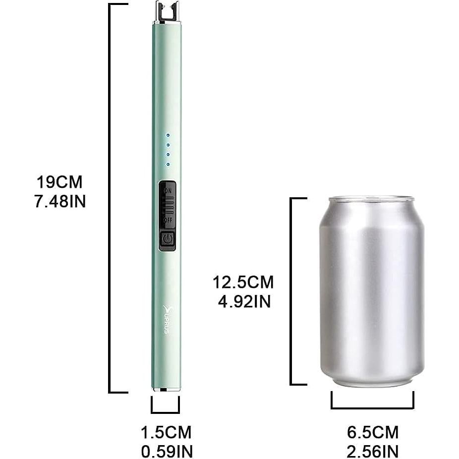 Encendedor Eléctrico SUPRUS Verde Recargable USB a Prueba de Viento