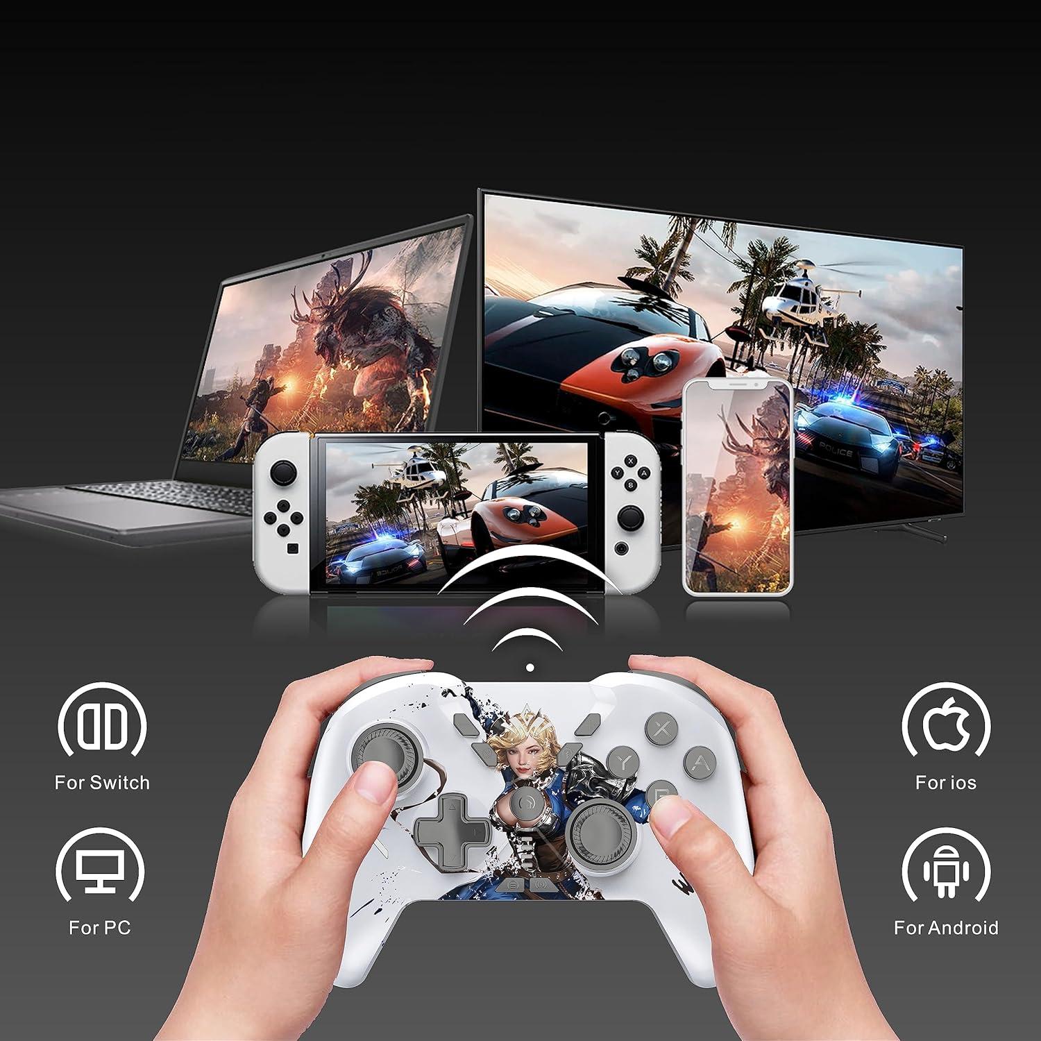 Controlador MOGEMYTH Inalámbrico con Vibración y RGB