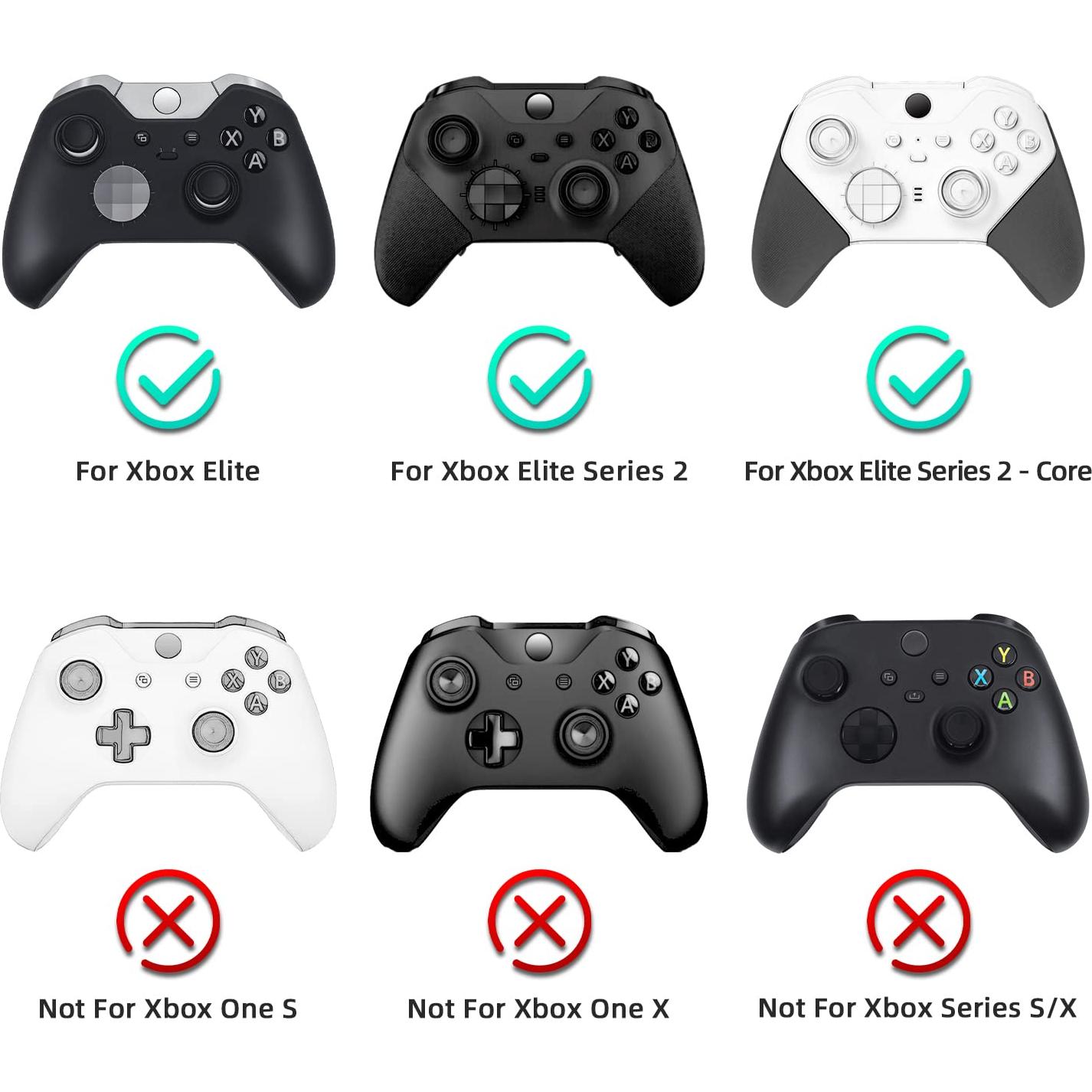 Palancas de Metal Mcbazel para Xbox Elite 2 - 4 Pcs Plata