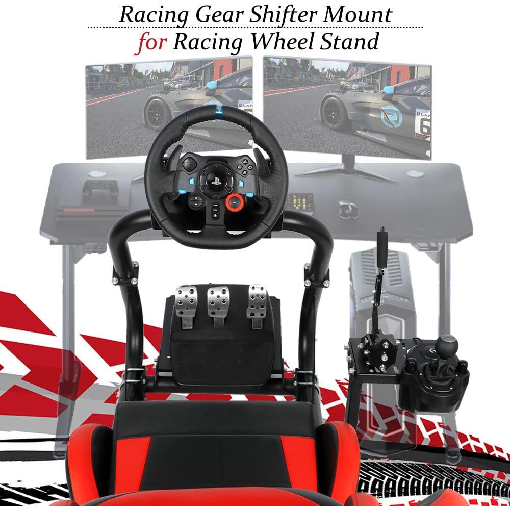 Soporte de Simulador de Carreras Supllueer para Joystick y Freno