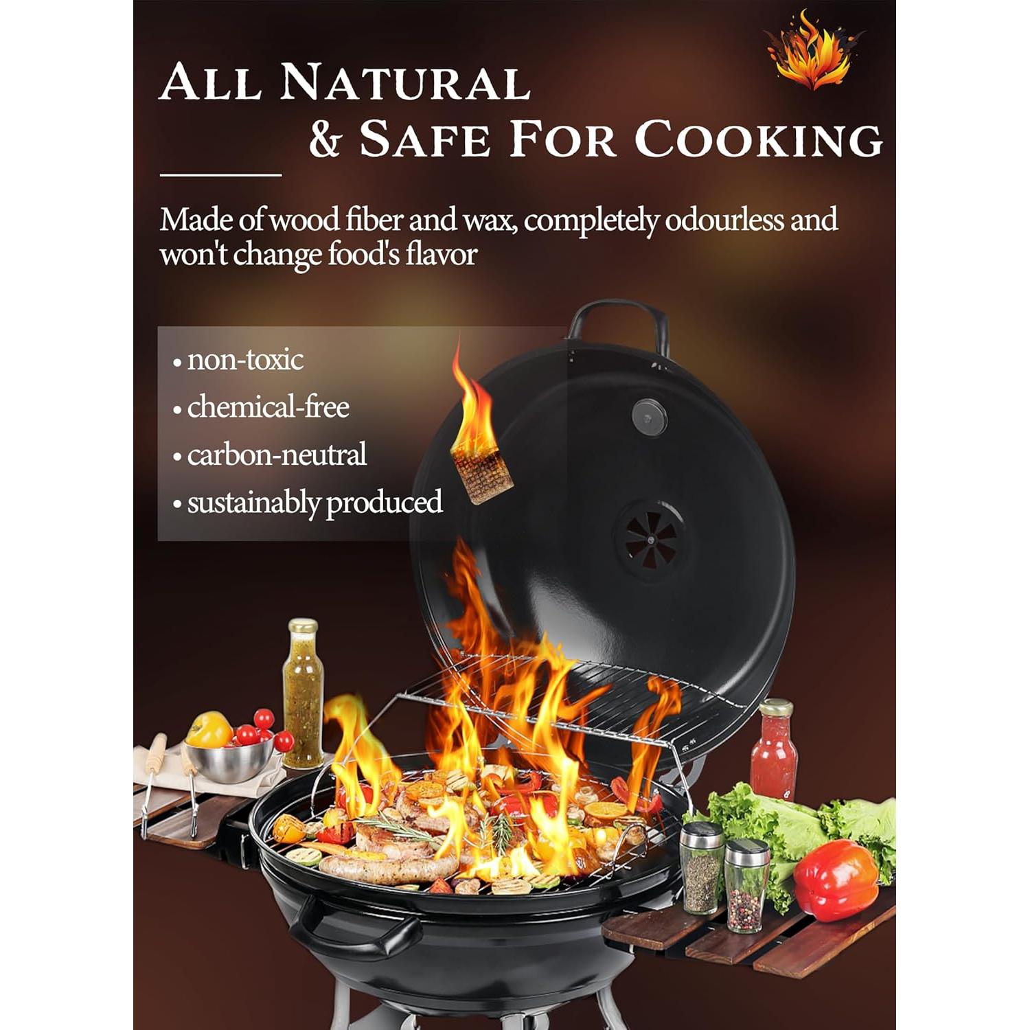 Encendedor de Fuego Nvkrvks 64 Cubos Naturales a Prueba de Agua