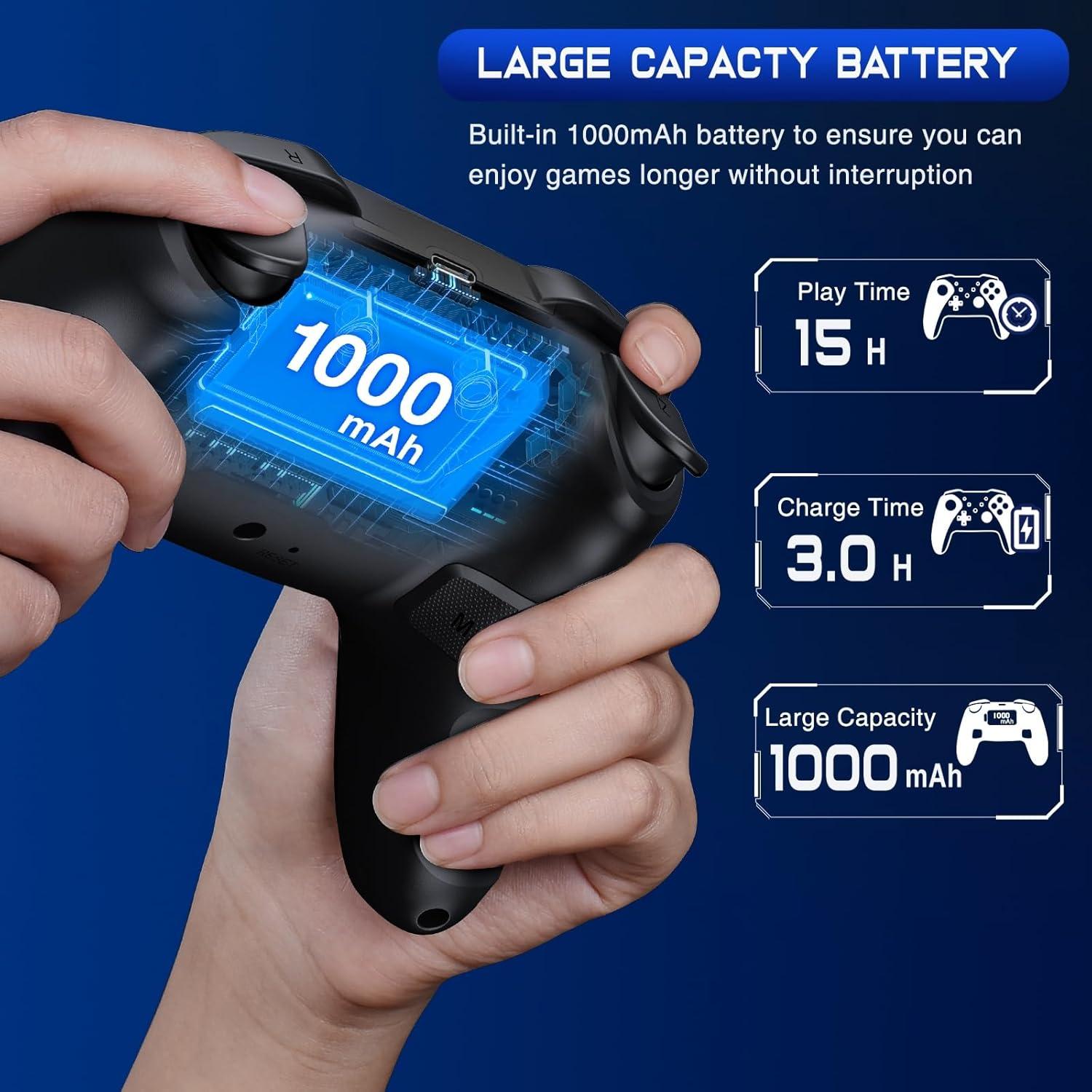 Controlador Inalámbrico Qixun para Switch Rojo y Azul