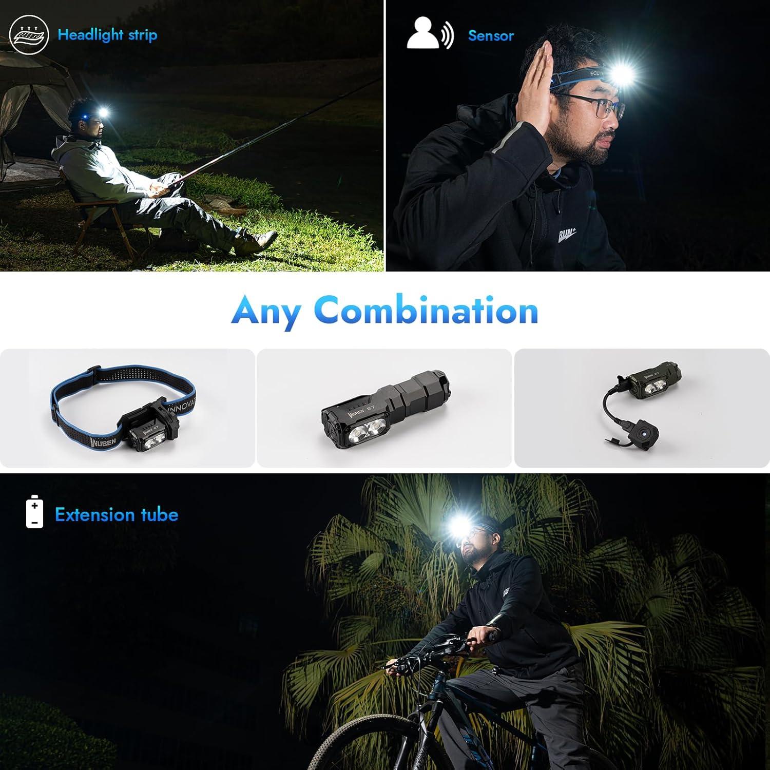 Linterna WUBEN E7 Recargable 1800 Lúmenes IP68 Negra