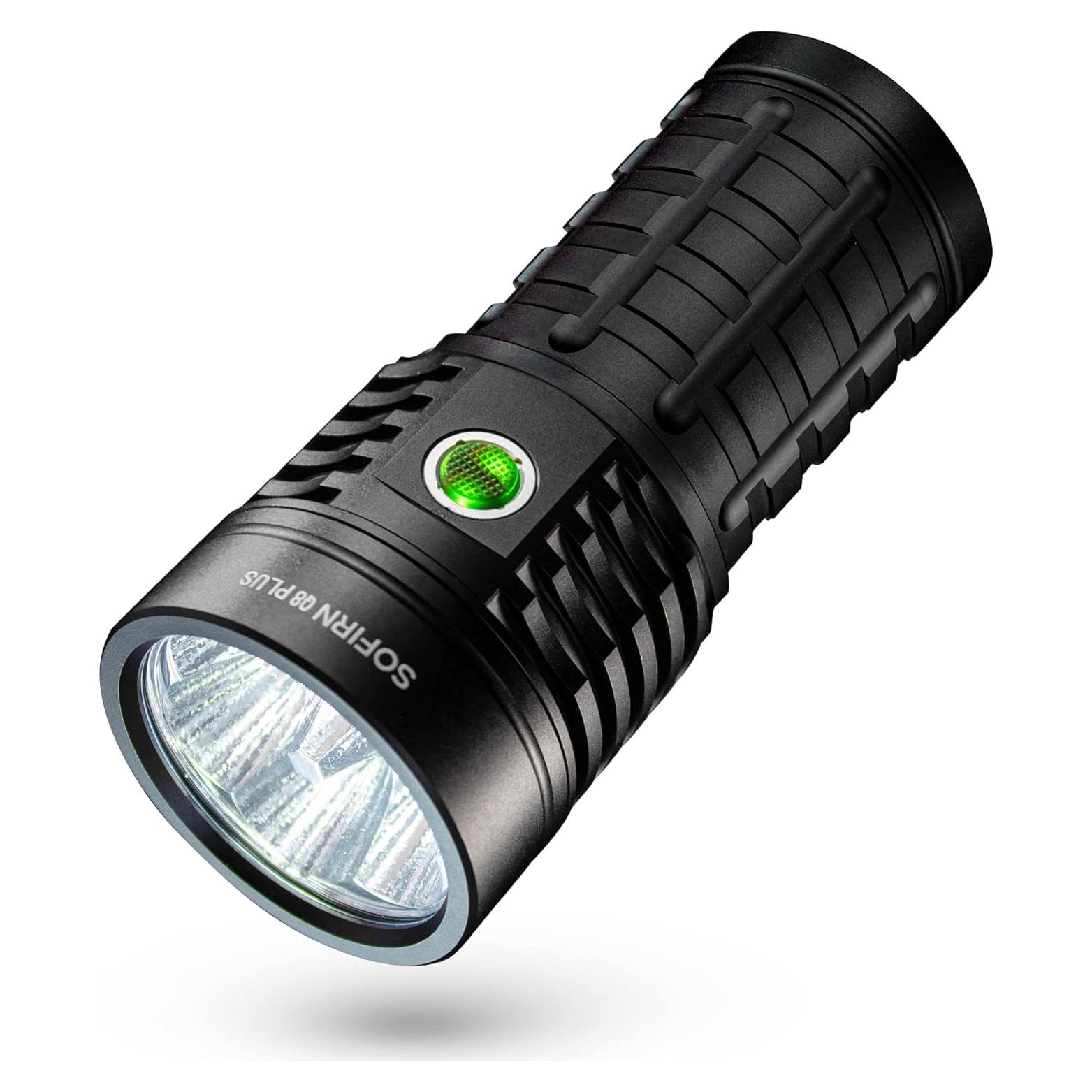 Linterna Sofirn Q8 Plus 16000 lúmenes recargable 11.94cm