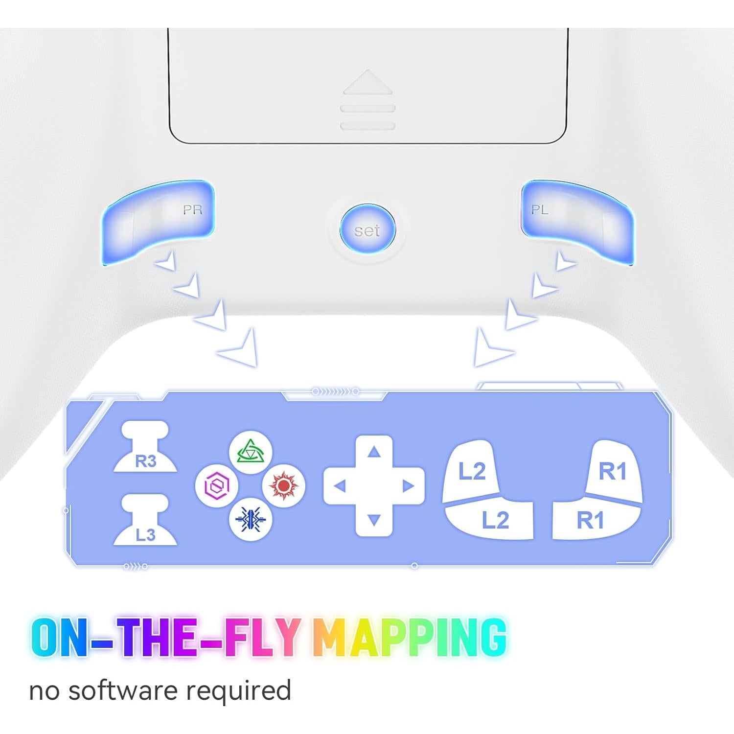 Dinosoo RGB Wireless Controller for Xbox Series X/S/Xbox One Android PC, Bluetooth Hall Effect Joysticks Dual Vibration Turbo Function 3.5mm Headphone Jack Macro Function