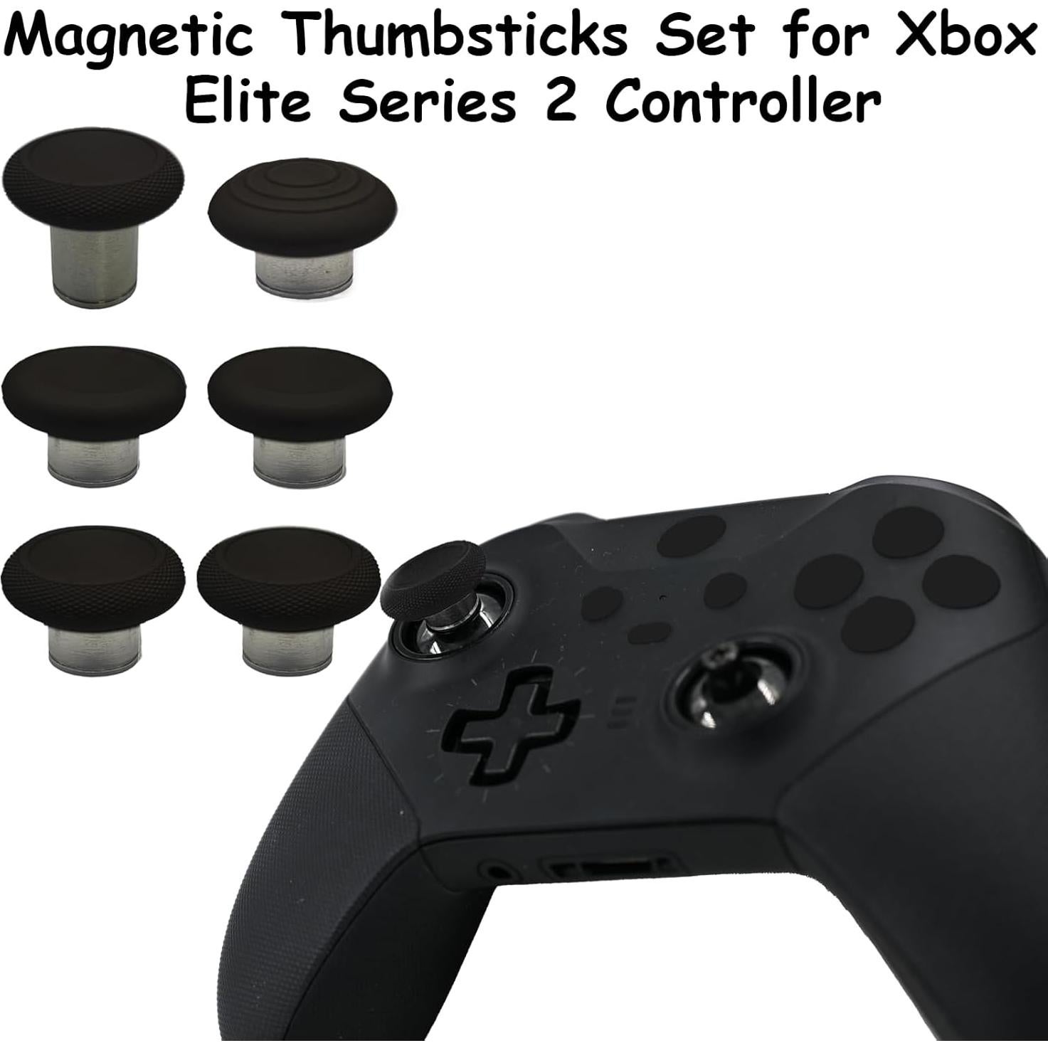 6 Palancas de Control para Xbox Elite 2 - Reemplazo Negro