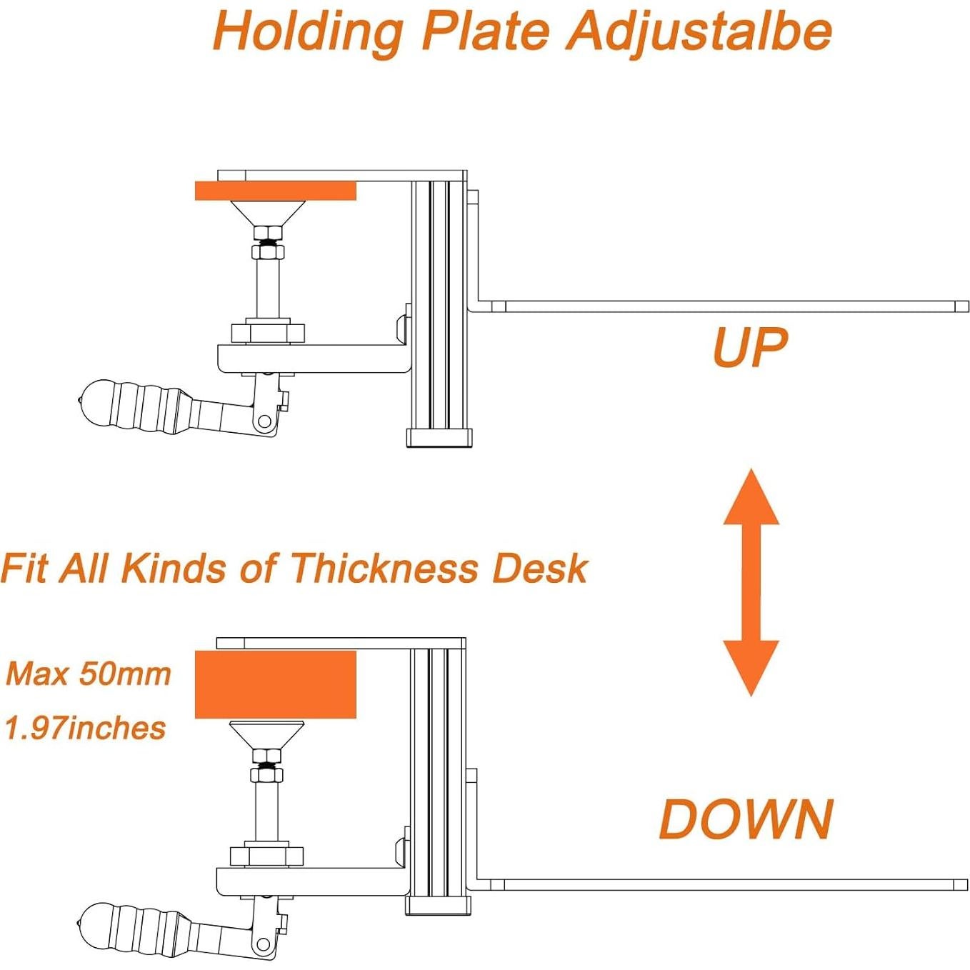Soporte de Escritorio HTLAKIKJ para Joystick - Metal Ajustable