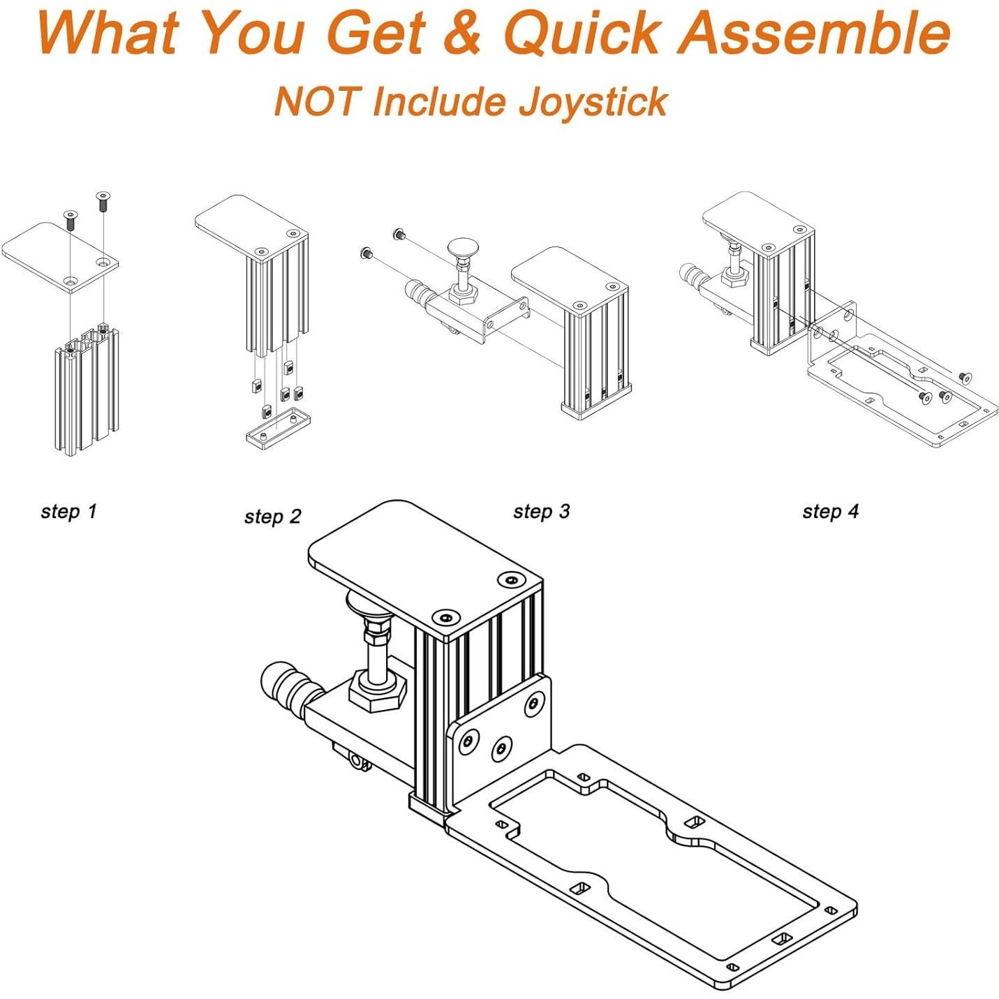 Soporte de Escritorio HTLAKIKJ para Joystick - Metal Ajustable