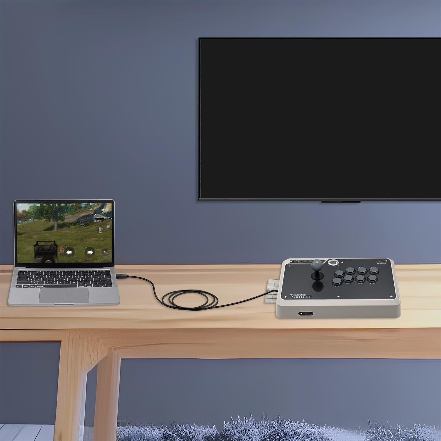 Controlador de Videojuegos USB MAYFLASH F500 Elite - Compatible PS4, Xbox, Switch