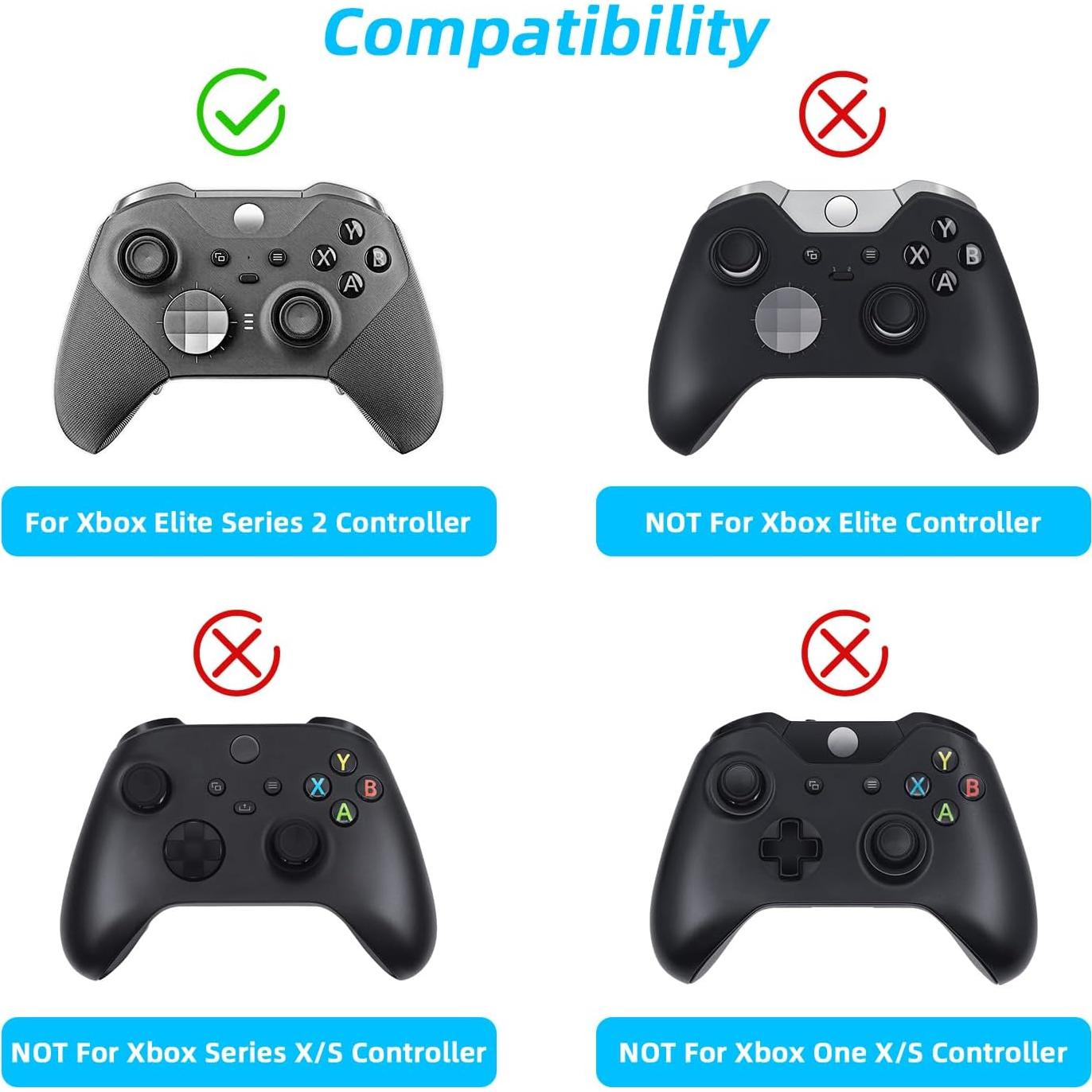 Thumbsticks de Metal Mcbazel para Xbox Elite Series 2 - Negro