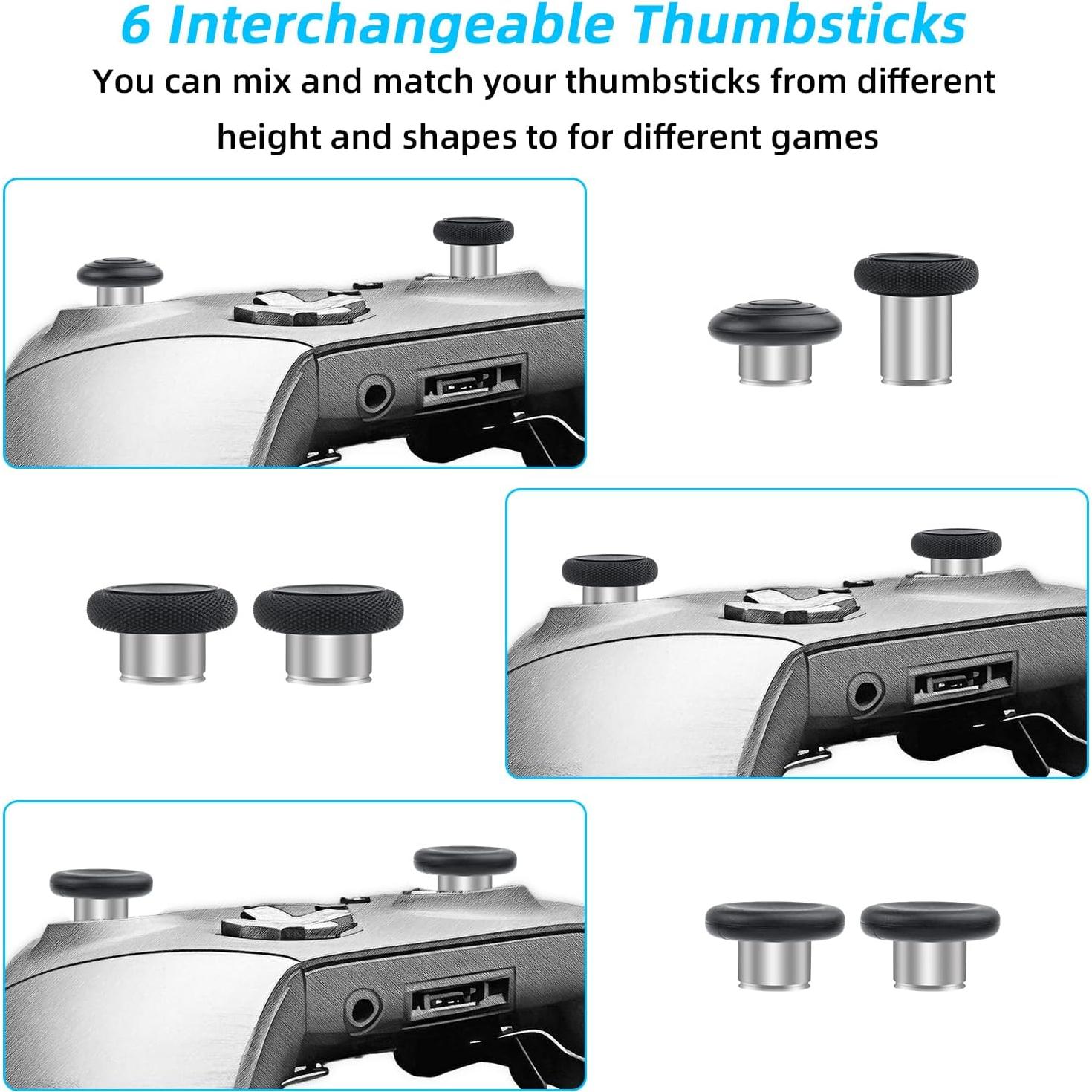 Thumbsticks de Metal Mcbazel para Xbox Elite Series 2 - Negro