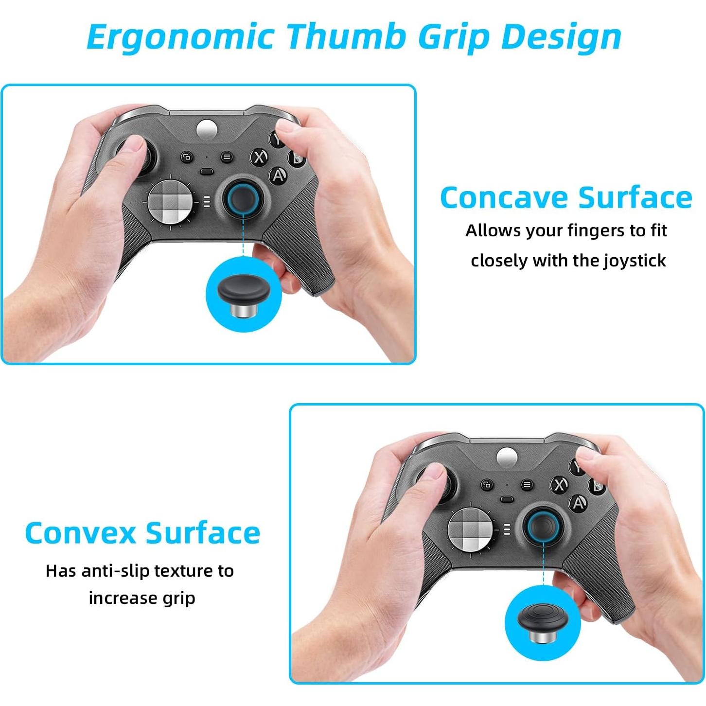 Thumbsticks de Metal Mcbazel para Xbox Elite Series 2 - Negro