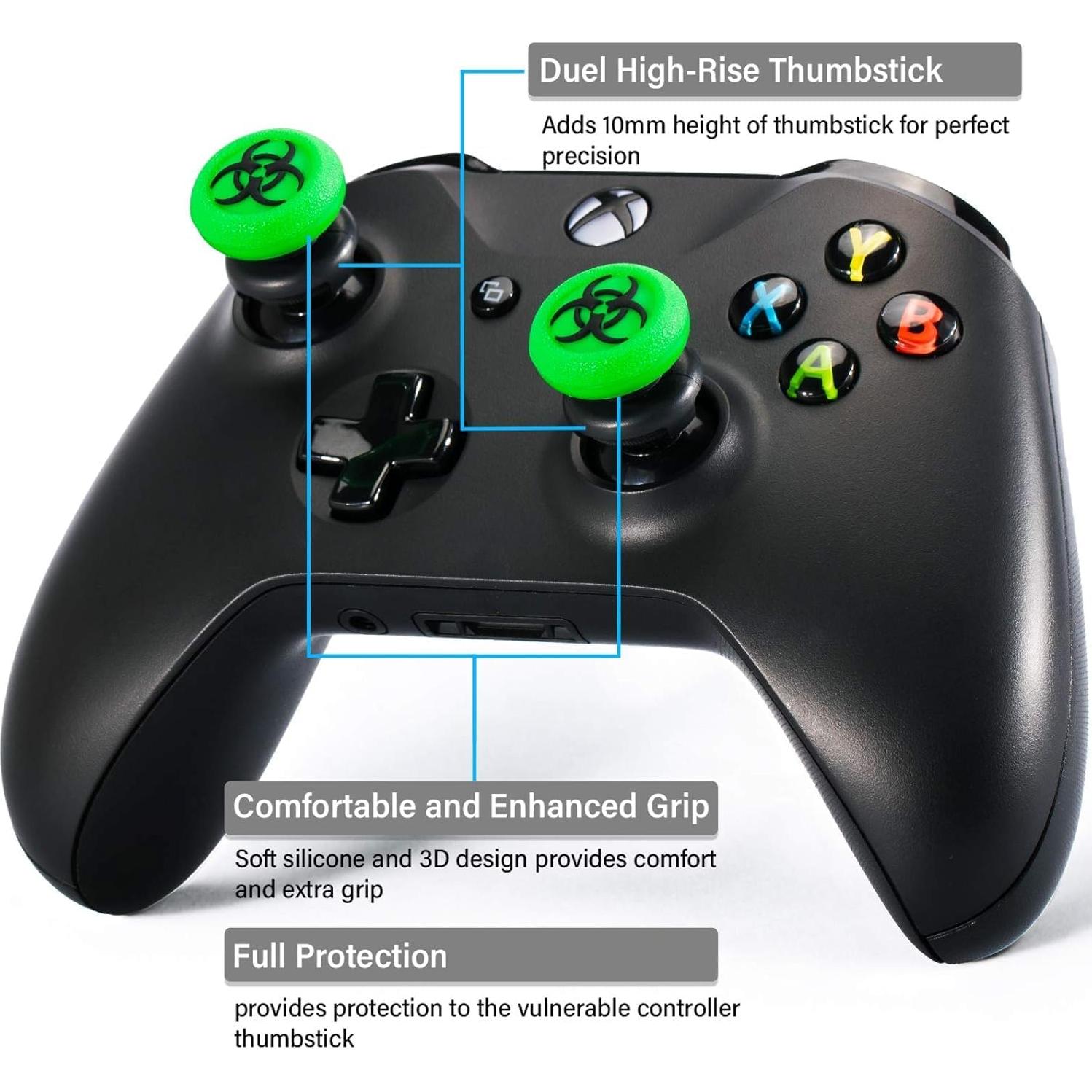 Extensor de Thumbstick y Cubierta de Silicona PlayRealm para Xbox