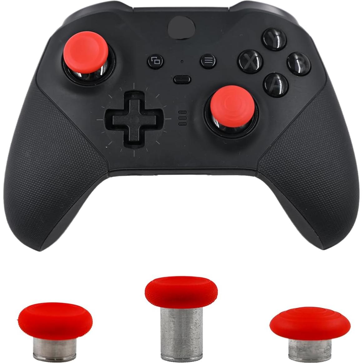 6 Piezas Reemplazo Joysticks Peixiong para Xbox Elite 2 Rojo