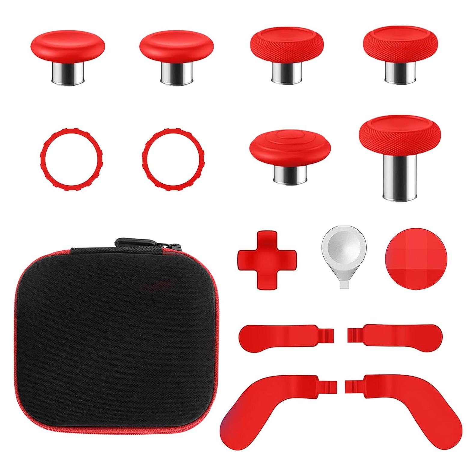 TOMSIN 15 en 1 Accesorios Xbox Elite Series 2 Rojo