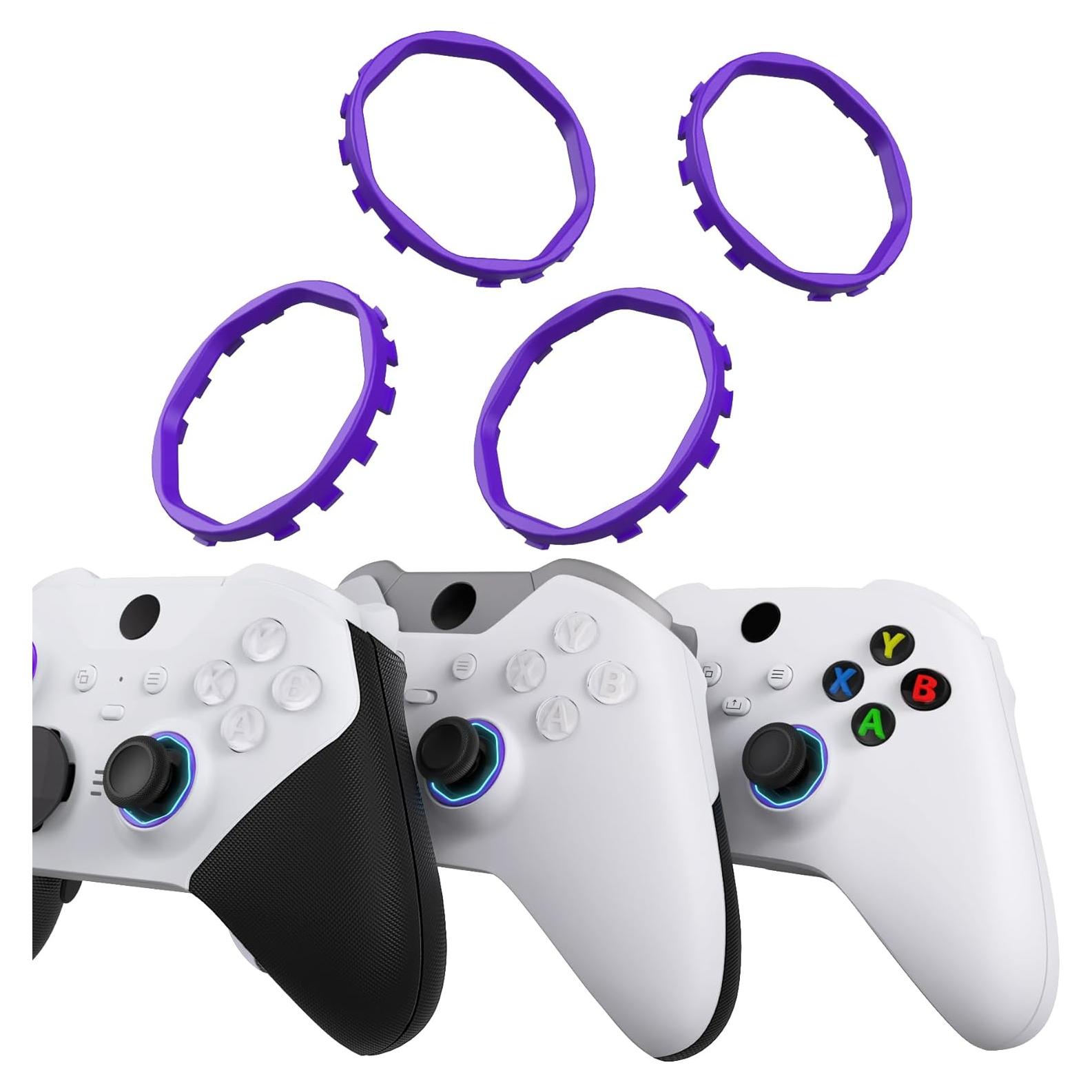 Anillos de Acento Octagonales eXtremeRate para Xbox Elite - Púrpura