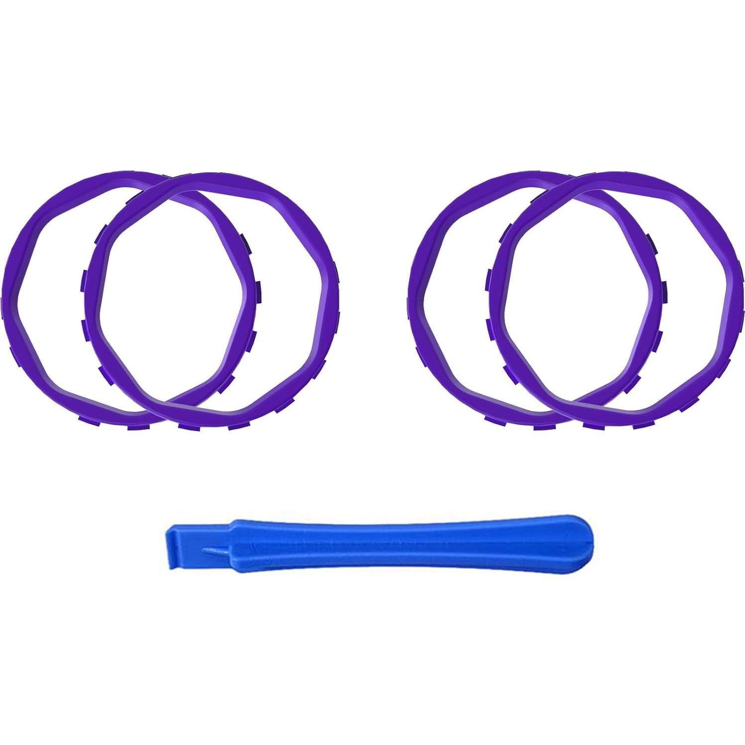 Anillos de Acento Octagonales eXtremeRate para Xbox Elite - Púrpura