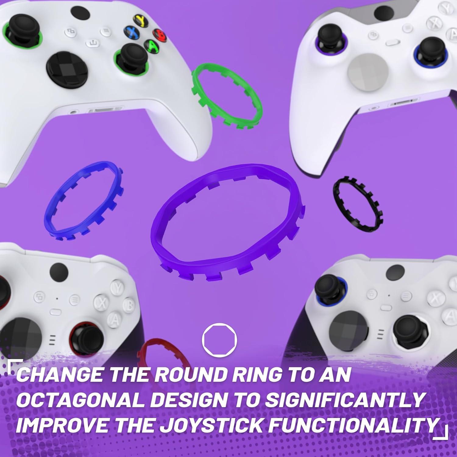Anillos de Acento Octagonales eXtremeRate para Xbox Elite - Púrpura