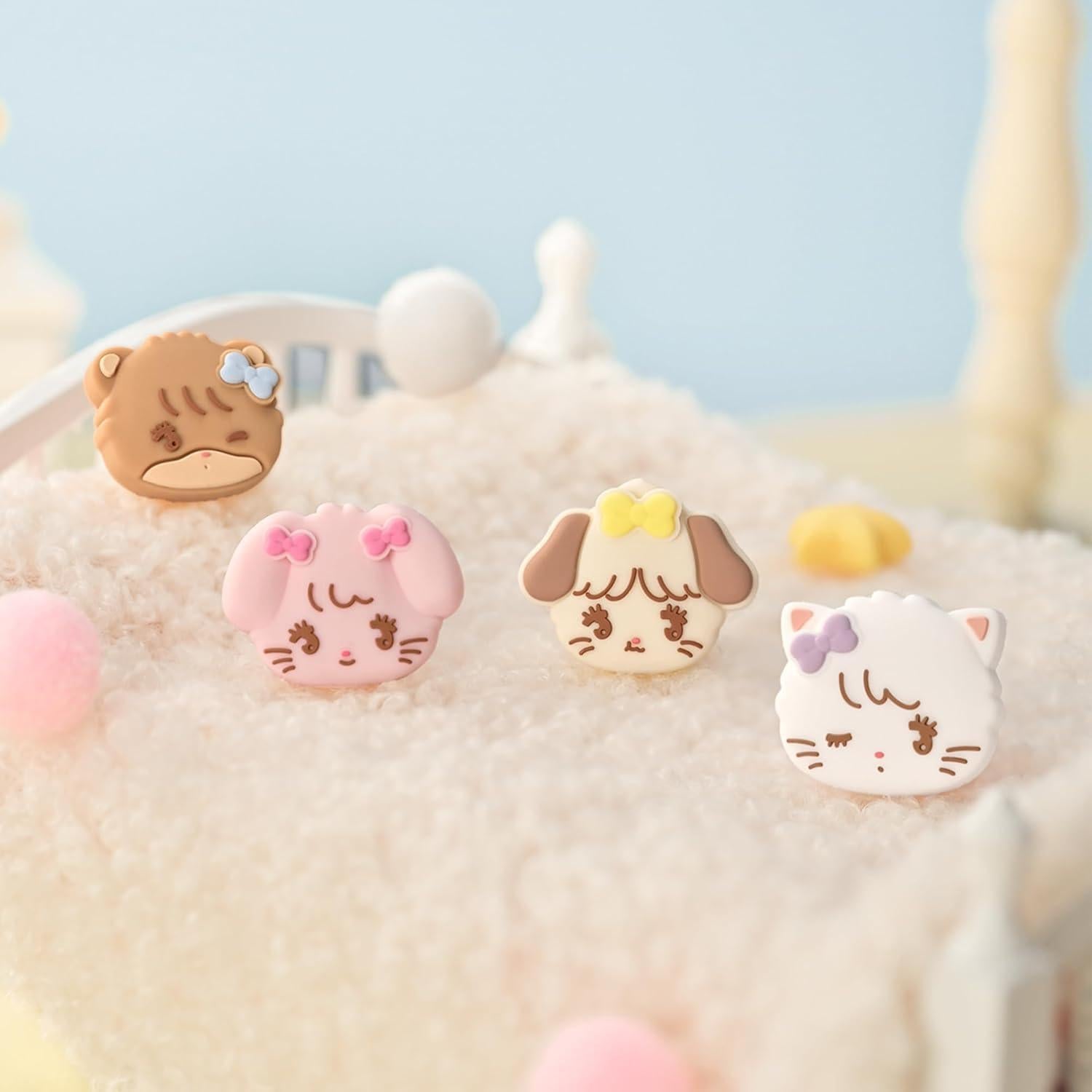 Tapas de Agarre para Pulgar GeekShare Kawaii Switch 4 Pcs